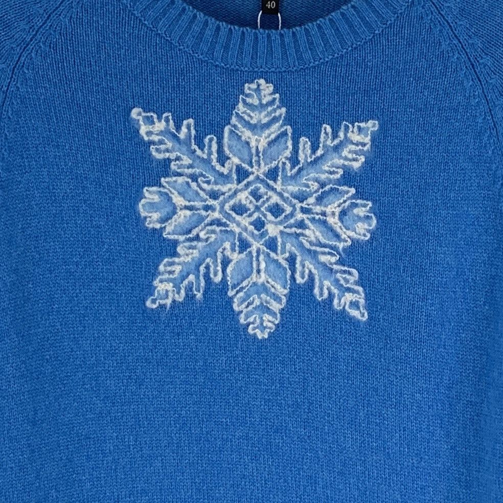 Loro Piana Loro Piana Snowflake Cashmere Long Sleeve Knit Sweater K26WX Size L / US 10 / IT 46 - 4 Thumbnail