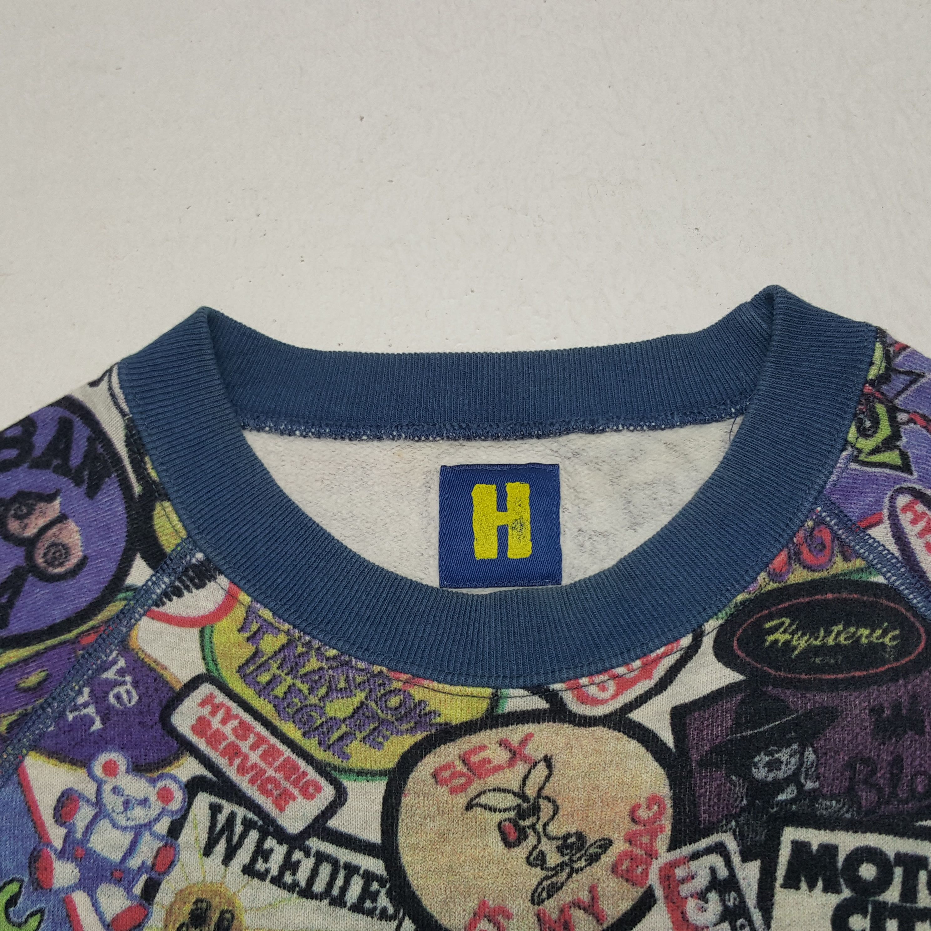 Hysteric Glamour × Vintage Vintage Hysteric Glamour Overprinted Sweatshirt Size XS / US 0-2 / IT 36-38 - 4 Thumbnail