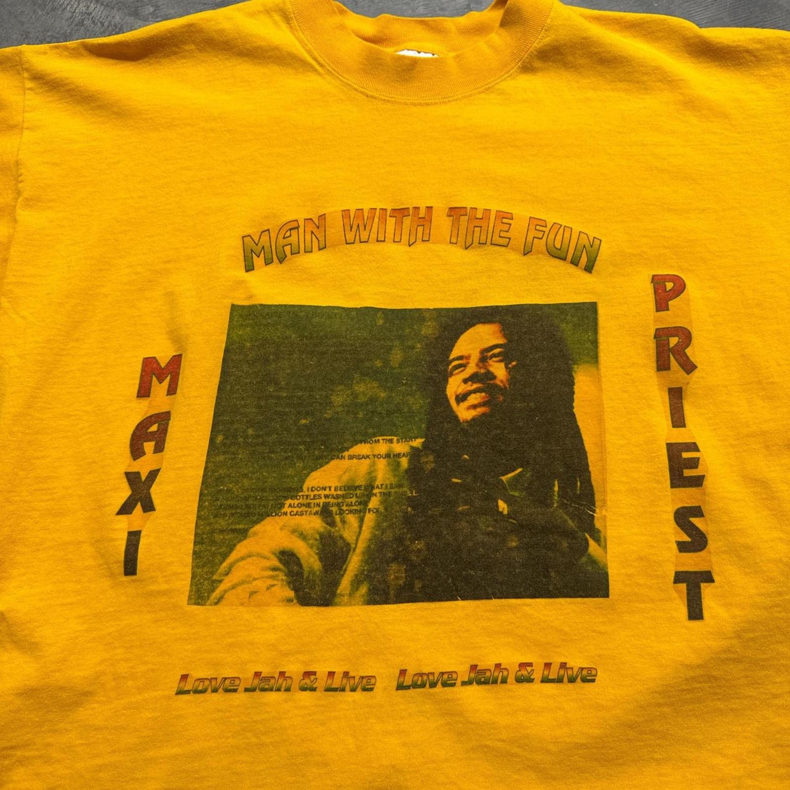 Vintage Maxi Priest Reggae Vintage 90s Love Jah & Live T-Shirt Size US L / EU 52-54 / 3 - 2 Thumbnail