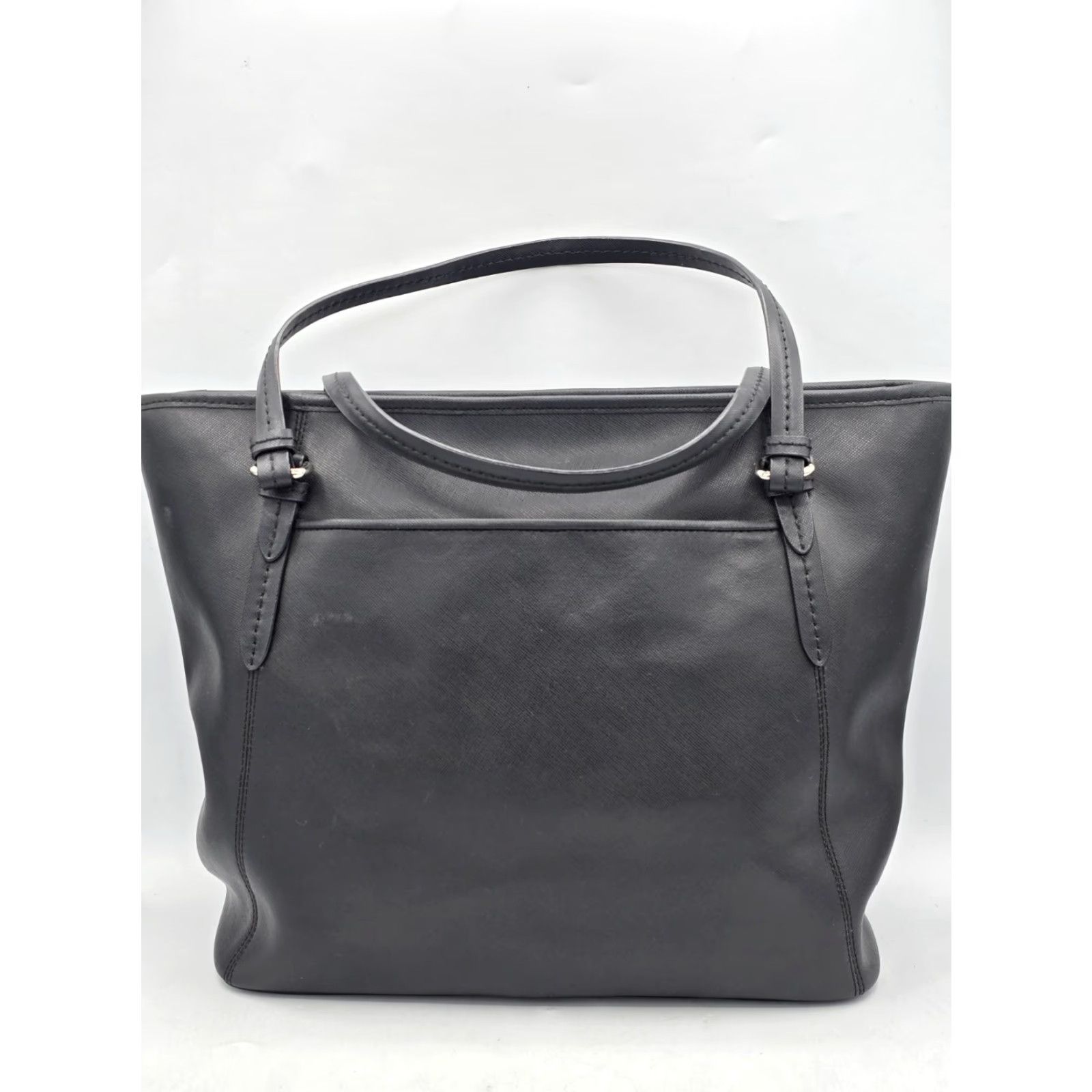 Coach COACH Peyton Leather Zip Top Tote Bag Purse - Black/Silver - SEE PHOTOS Tote Size L / US 10 / IT 46 - 3 Thumbnail