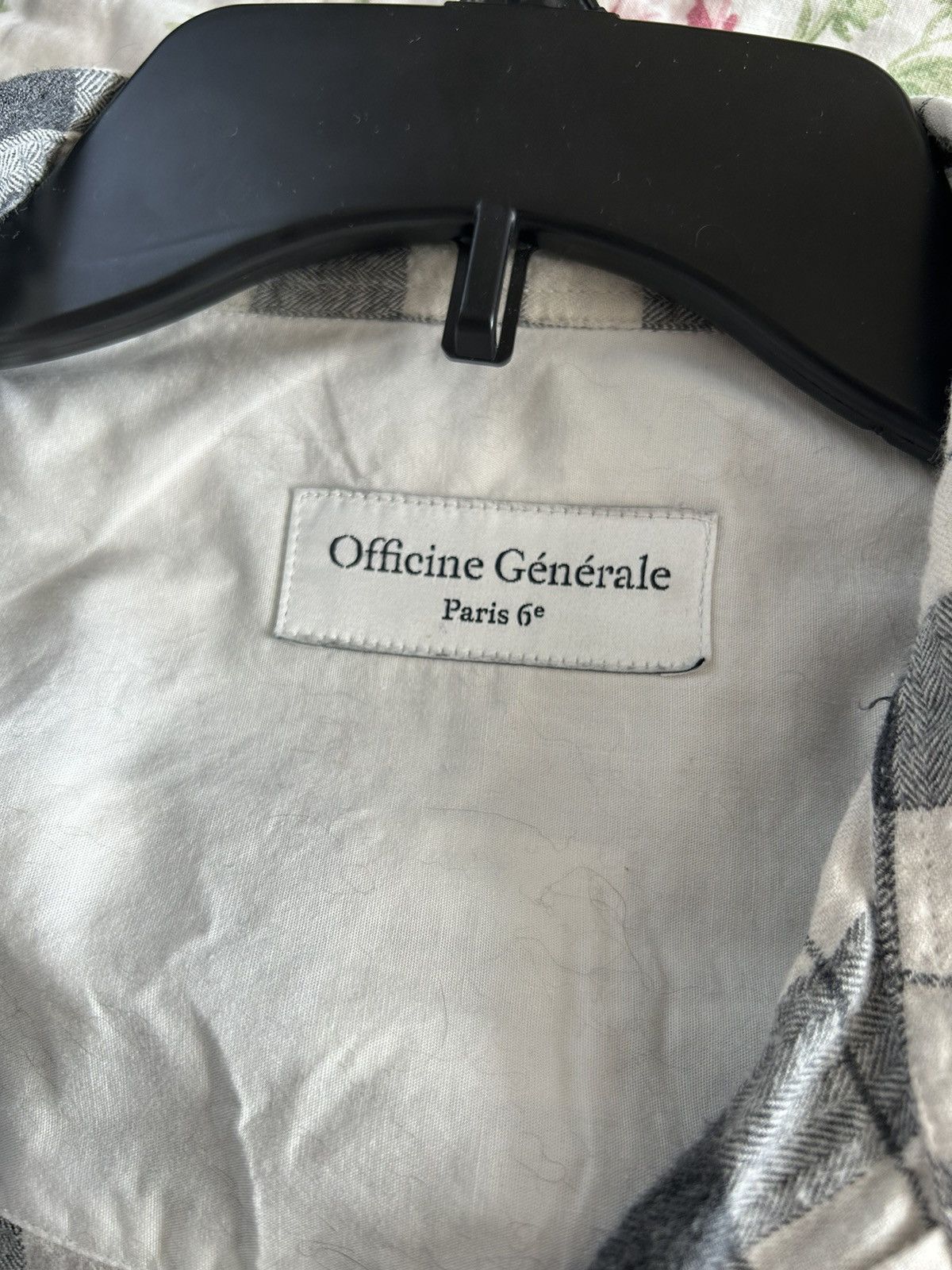 Officine Generale Officine Générale grey flannel shirt Size US L / EU 52-54 / 3 - 3 Thumbnail