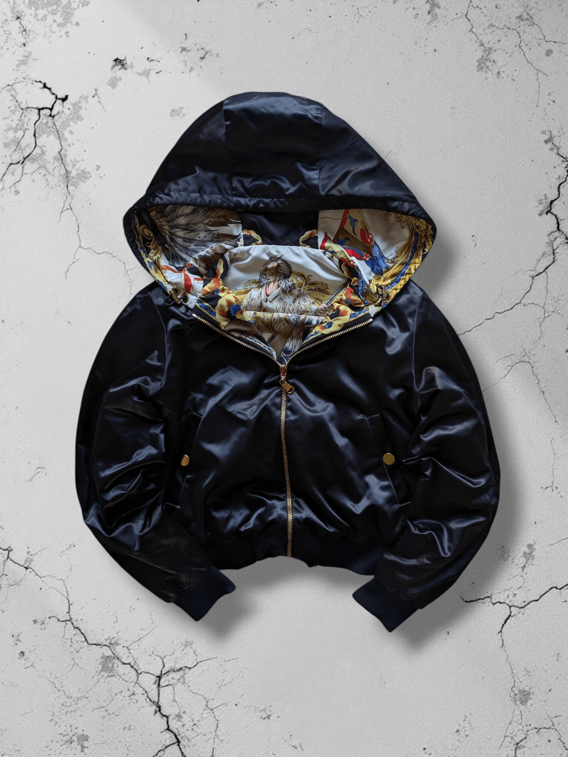 Versace Versace Tribute Native Americans FW 1992 Reversible Bomber Size M / US 6-8 / IT 42-44 - 3 Thumbnail