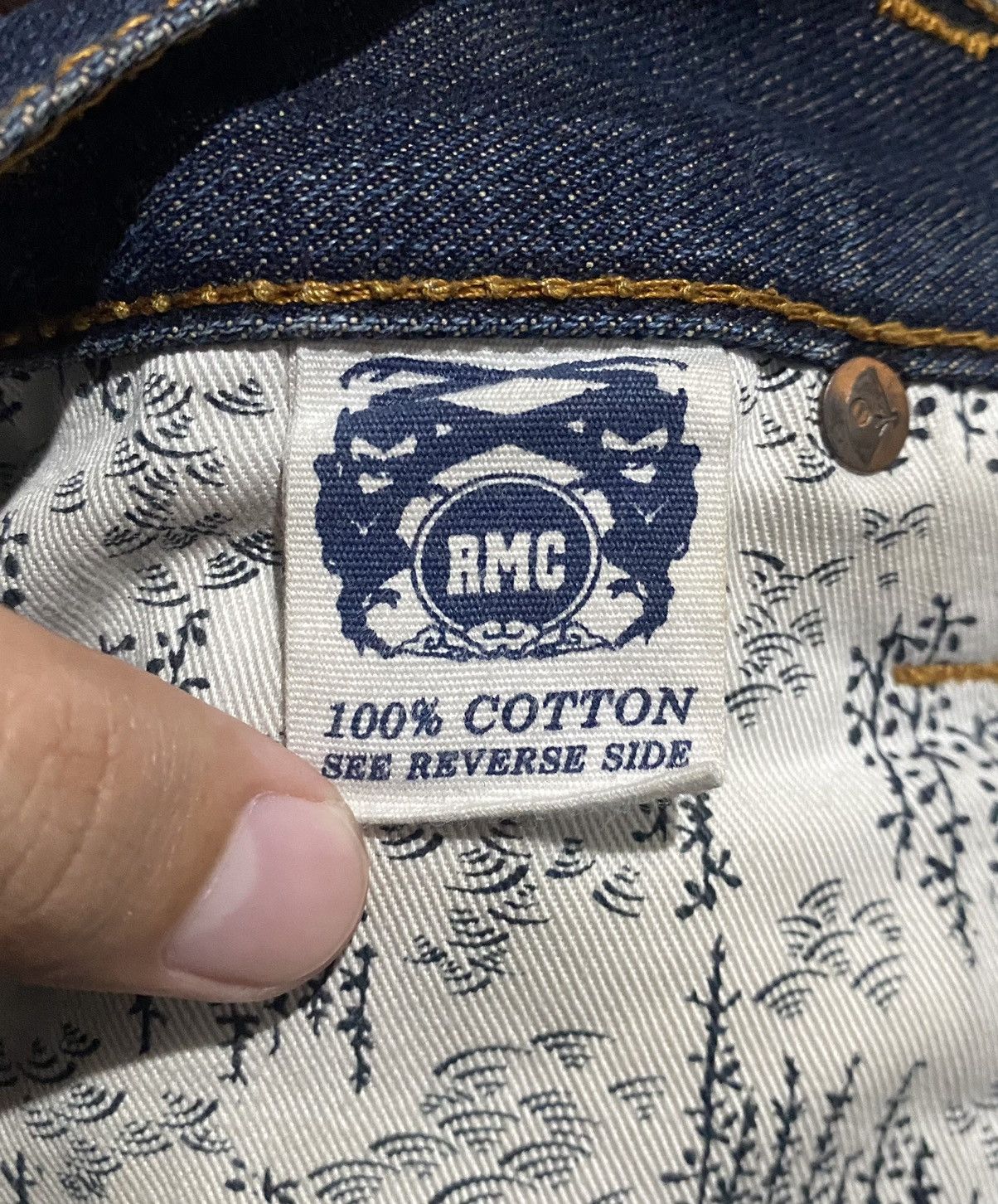 RMC Jeans Rare! Rmc Selvedge Denim Jeans Size US 34 / EU 50 - 13 Thumbnail