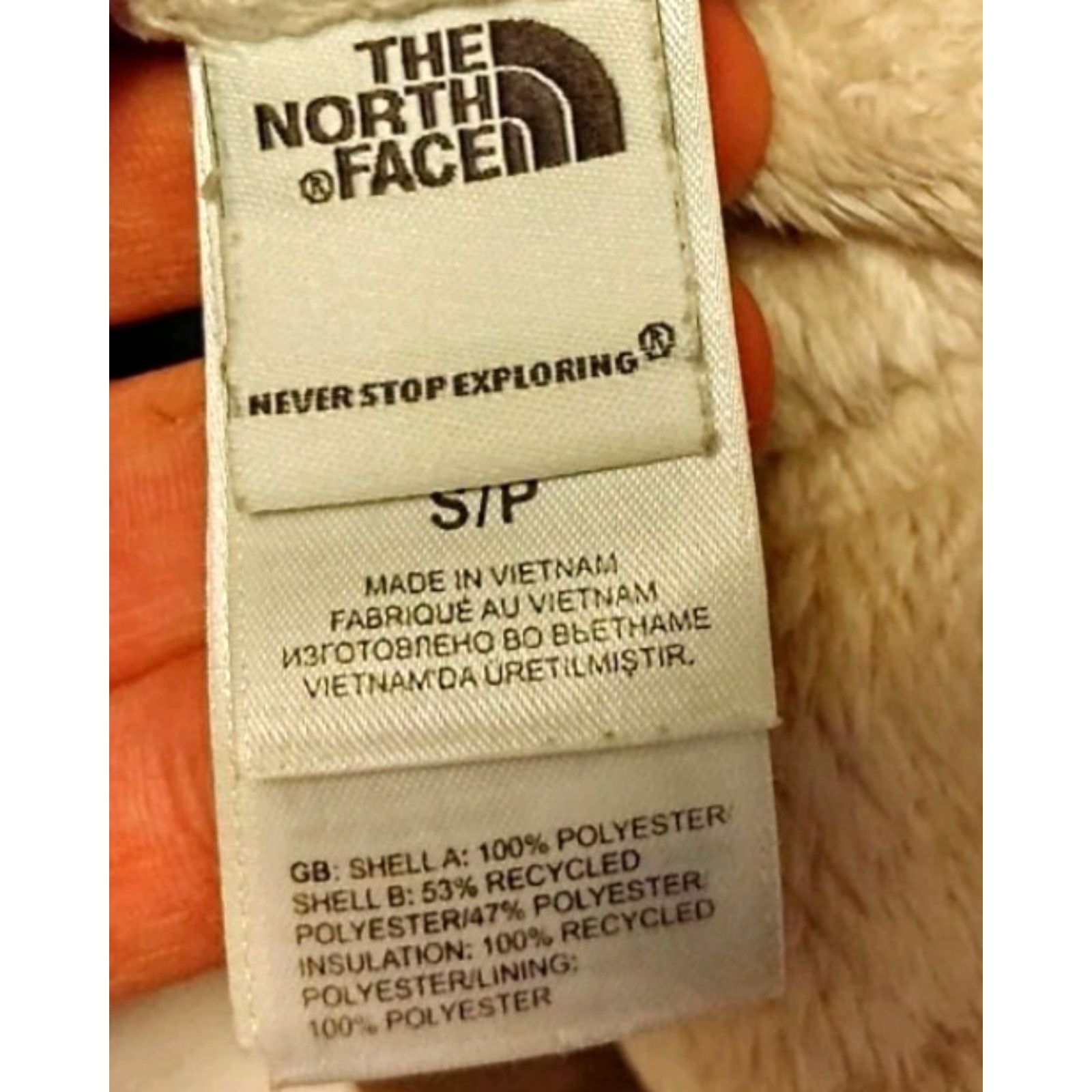 The North Face VINTAGE The North Face Shirt Womens 2 in 1 Reversible White Brown Fleece Coat Vest Jacket S Size S / US 4 / IT 40 - 4 Thumbnail