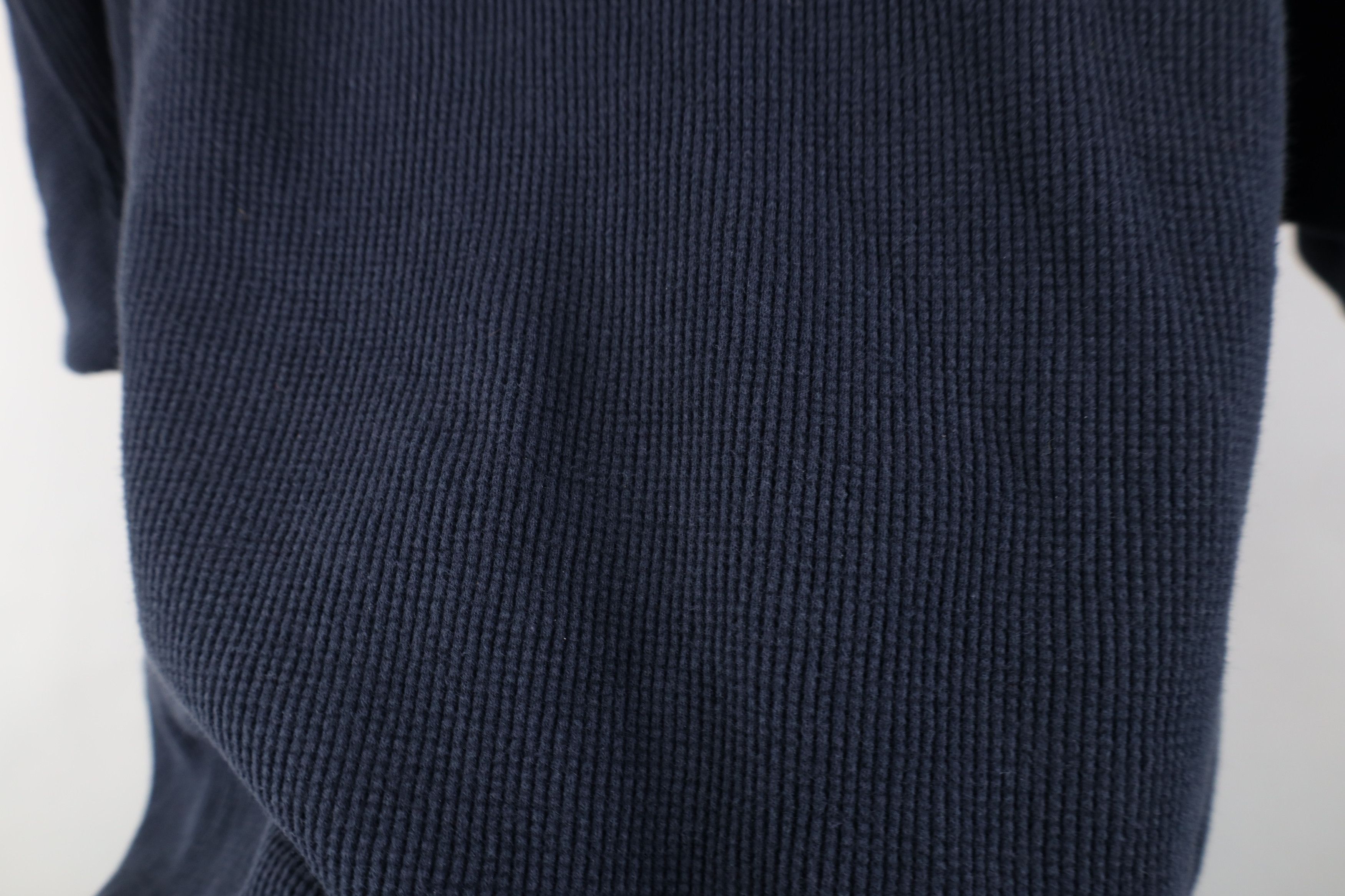 Vintage Vintage 90s Streetwear Thermal Waffle Knit Henley T-Shirt Size US XXL / EU 58 / 5 - 9 Thumbnail
