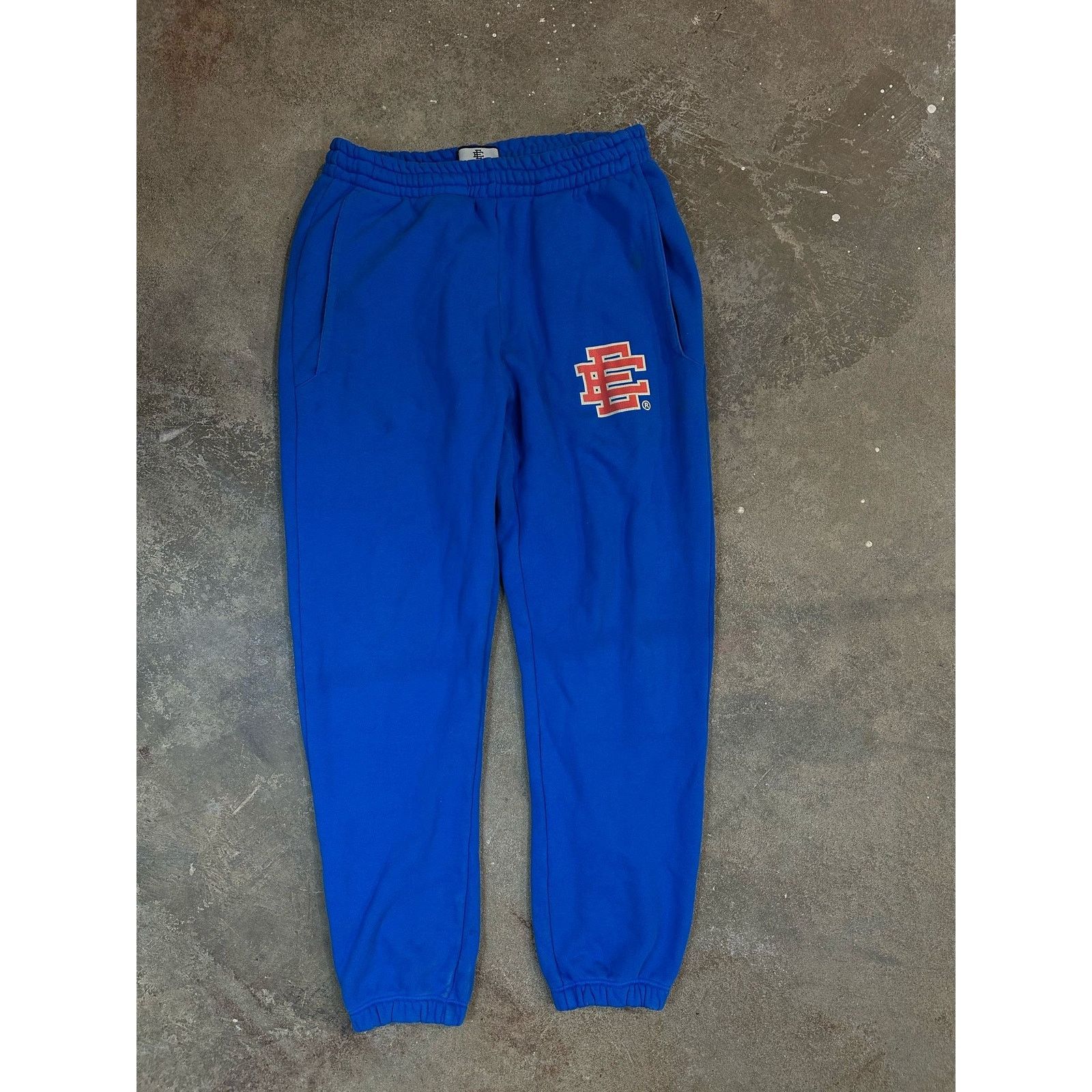 EE Sweatsuit Blue Red Used Large