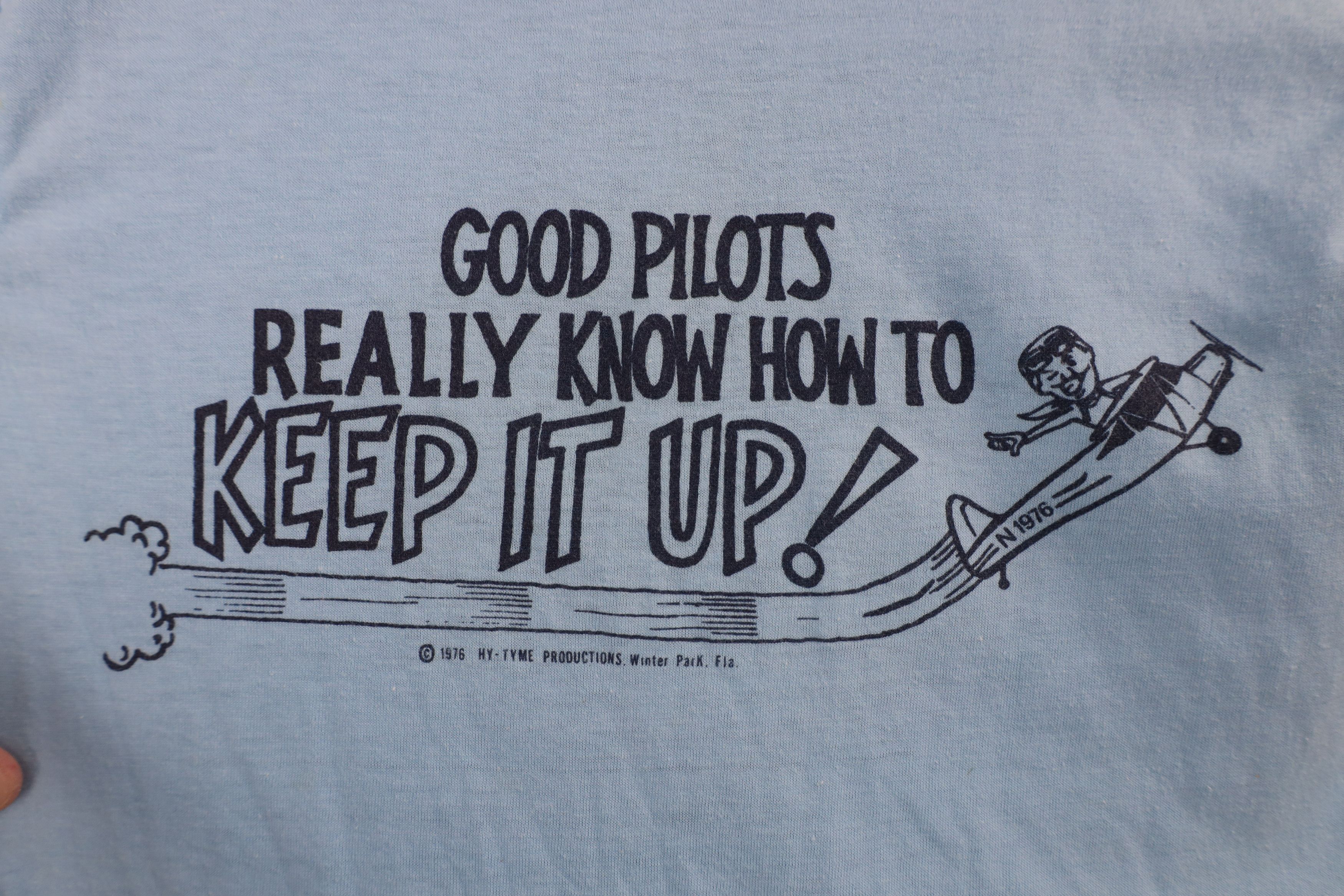Vintage Vintage 70s Know How to Keep It Up Airplane T-Shirt USA Size US M / EU 48-50 / 2 - 4 Thumbnail