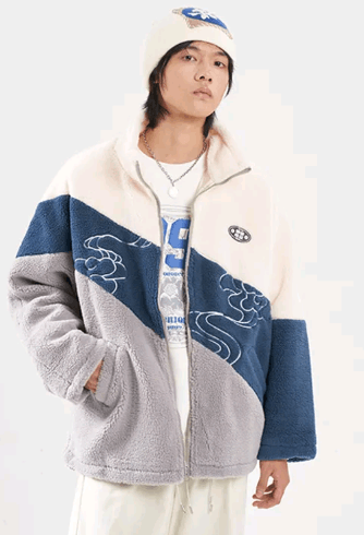 Other Yaojiuqiuji 1997 Colorblock Sherpa Fleece Jacket Size US XXL / EU 58 / 5 - 3 Thumbnail