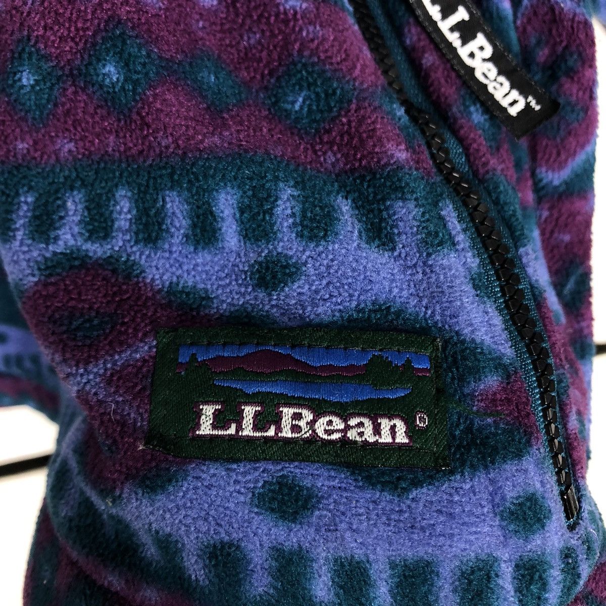 L.L. Bean 🔥Vtg Fleece Jacket Anorak L.L.Bean Native Aztec Navajo Size US M / EU 48-50 / 2 - 16 Thumbnail