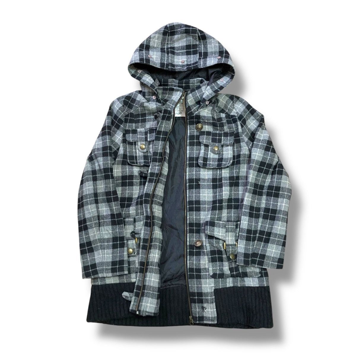 If Six Was Nine 🇯🇵 AVAIL CHECKERED MULTIPOCKET BONDAGE JACKET Size US L / EU 52-54 / 3 - 4 Thumbnail