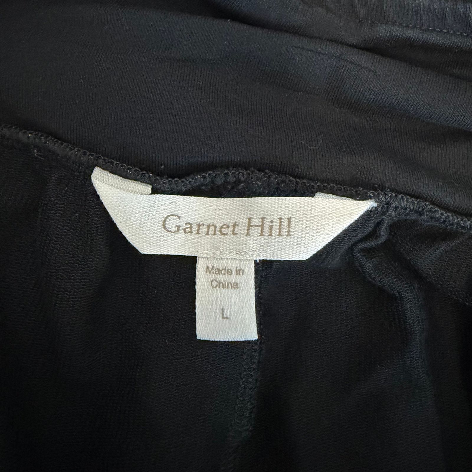 Other Garnet Hill Black Perfect Travel Pants Sz L Size 34" / US 12 / IT 48 - 2 Thumbnail