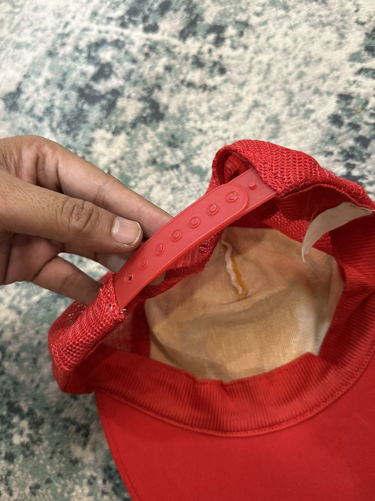 Ferrari Vintage 1990 Ferrari Logo Red Trucker Hats Size ONE SIZE - 14 Thumbnail