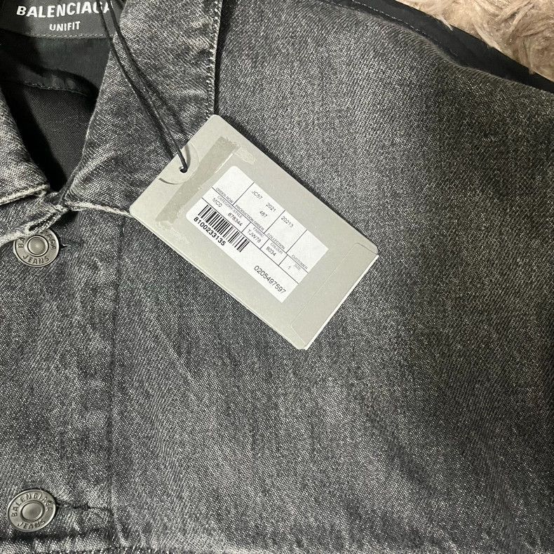 Balenciaga Balenciaga Denim Patchwork Jacket with B Logo Size US M / EU 48-50 / 2 - 3 Thumbnail