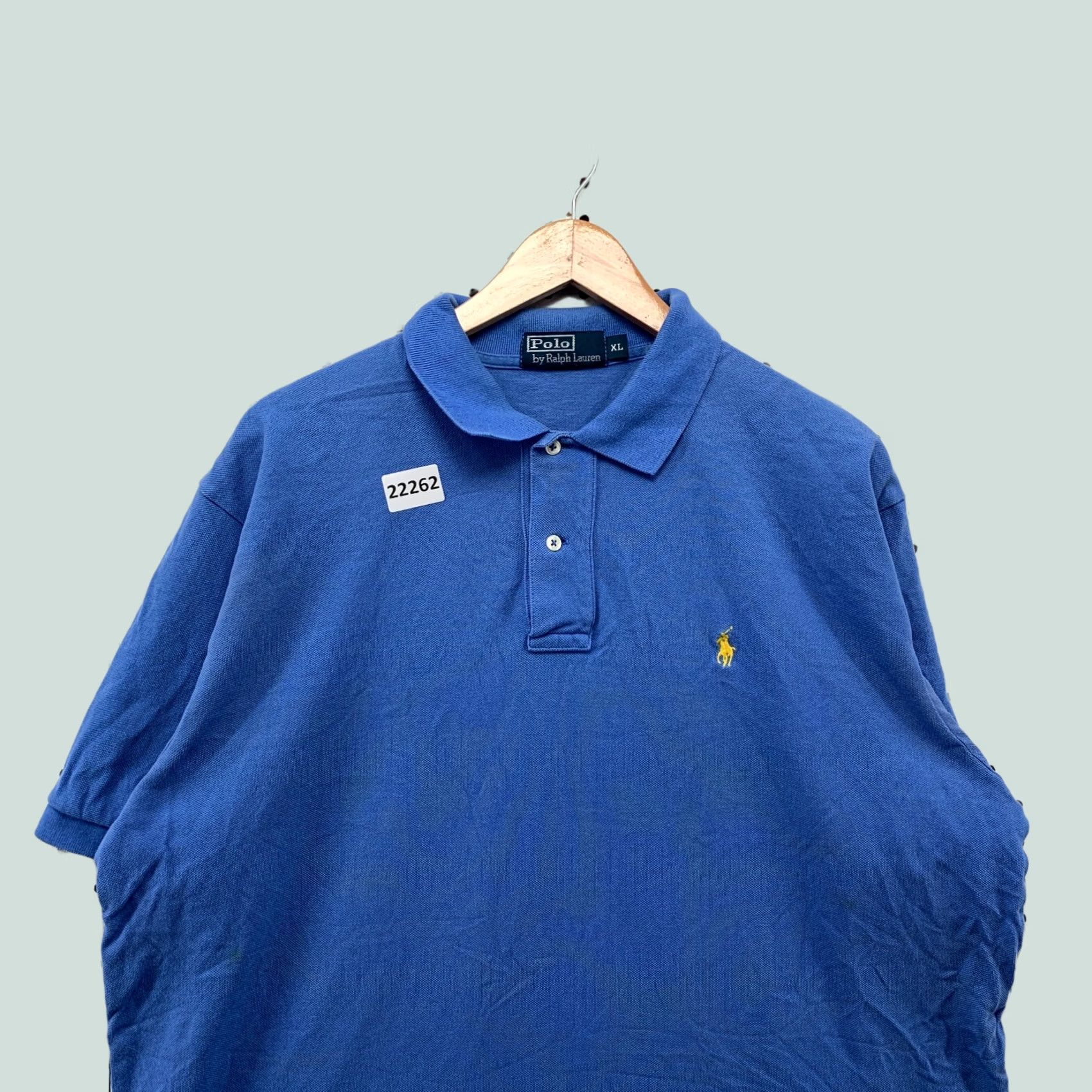 Ralph Lauren Ralph Lauren Shirt Mens XL Blue Polo Yellow Pony 25x31 Casual Collared Size US XL / EU 56 / 4 - 1 Thumbnail