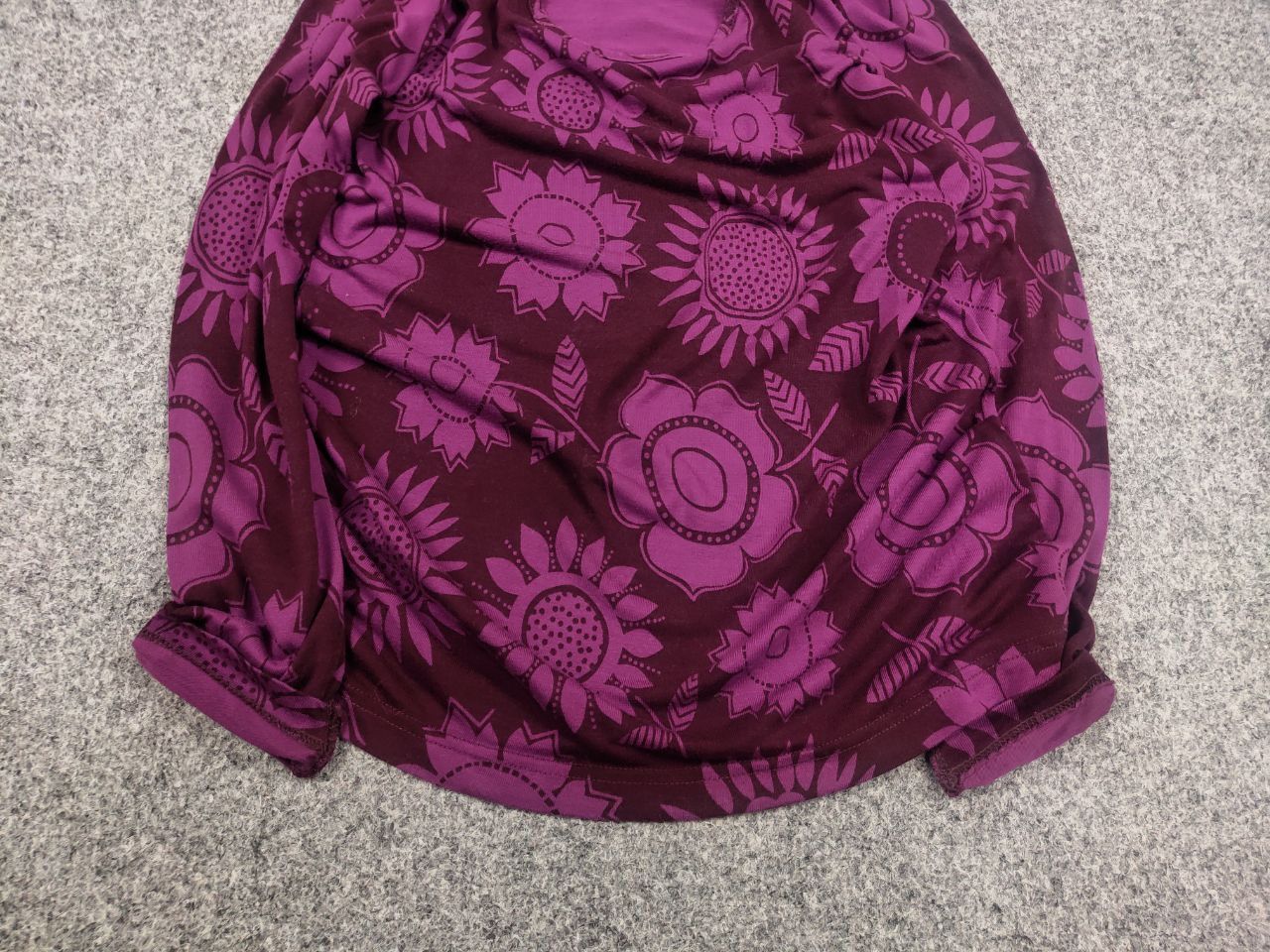 Gudrun Sjoden Gudrun Sjödén Design Long sleeve Flower Pattern Burgundy Size S / US 4 / IT 40 - 5 Thumbnail