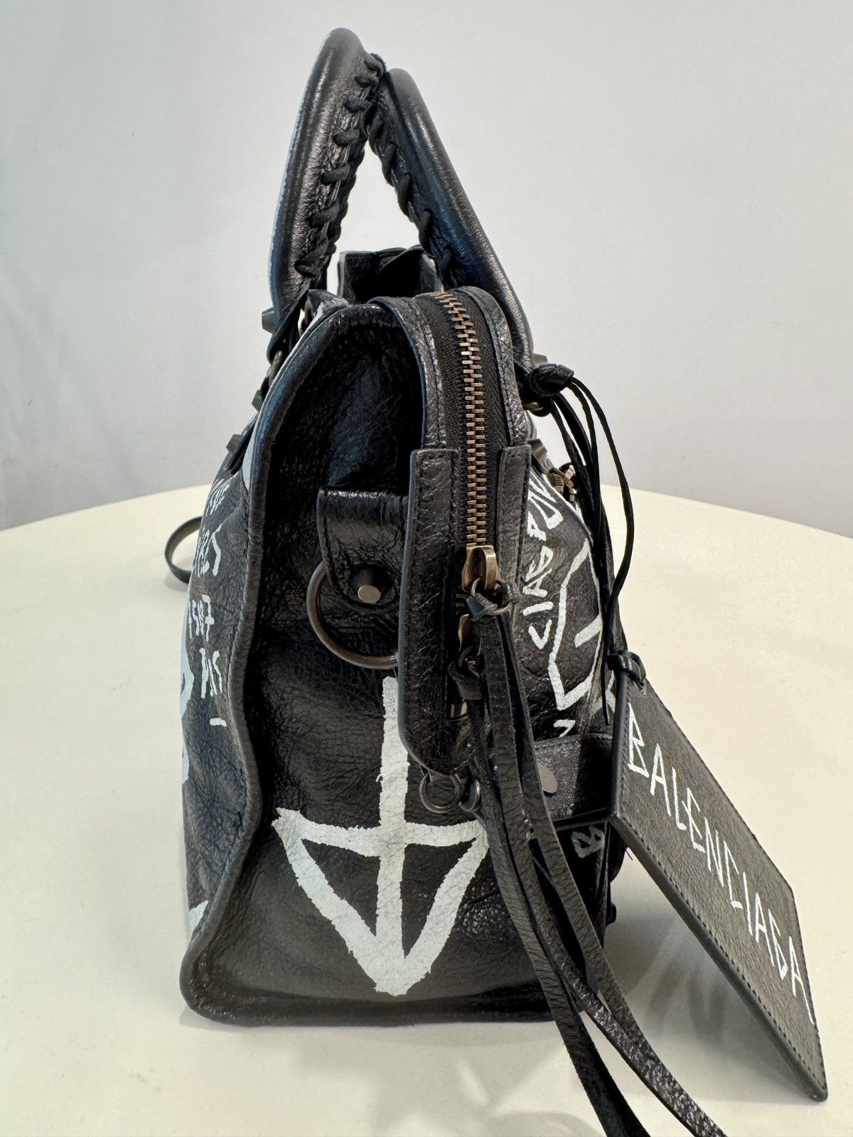 Balenciaga Balenciaga Graffiti City Bag Large Size ONE SIZE - 6 Thumbnail
