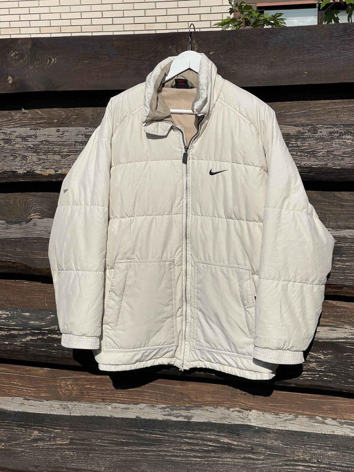 Nike 1990’s Nike Vintage Down Puffer Jacket beige Size US S / EU 44-46 / 1 - 2 Thumbnail