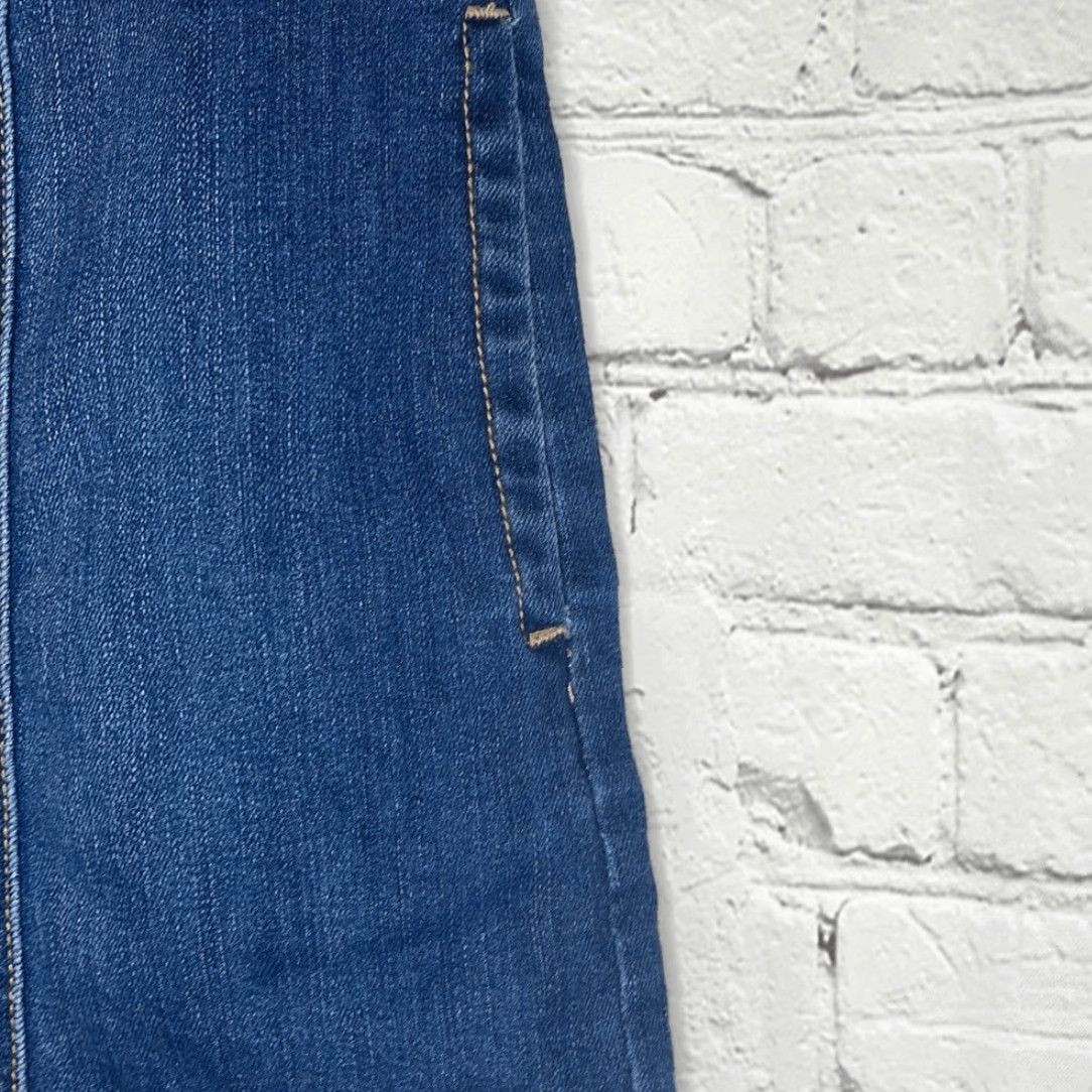 Vintage VINTAGE American Eagle Skirt Mini Women Size 4 Blue Short Buttons Front 2 Side Pockets Stretch Size 27" / US 4 / IT 40 - 2 Thumbnail