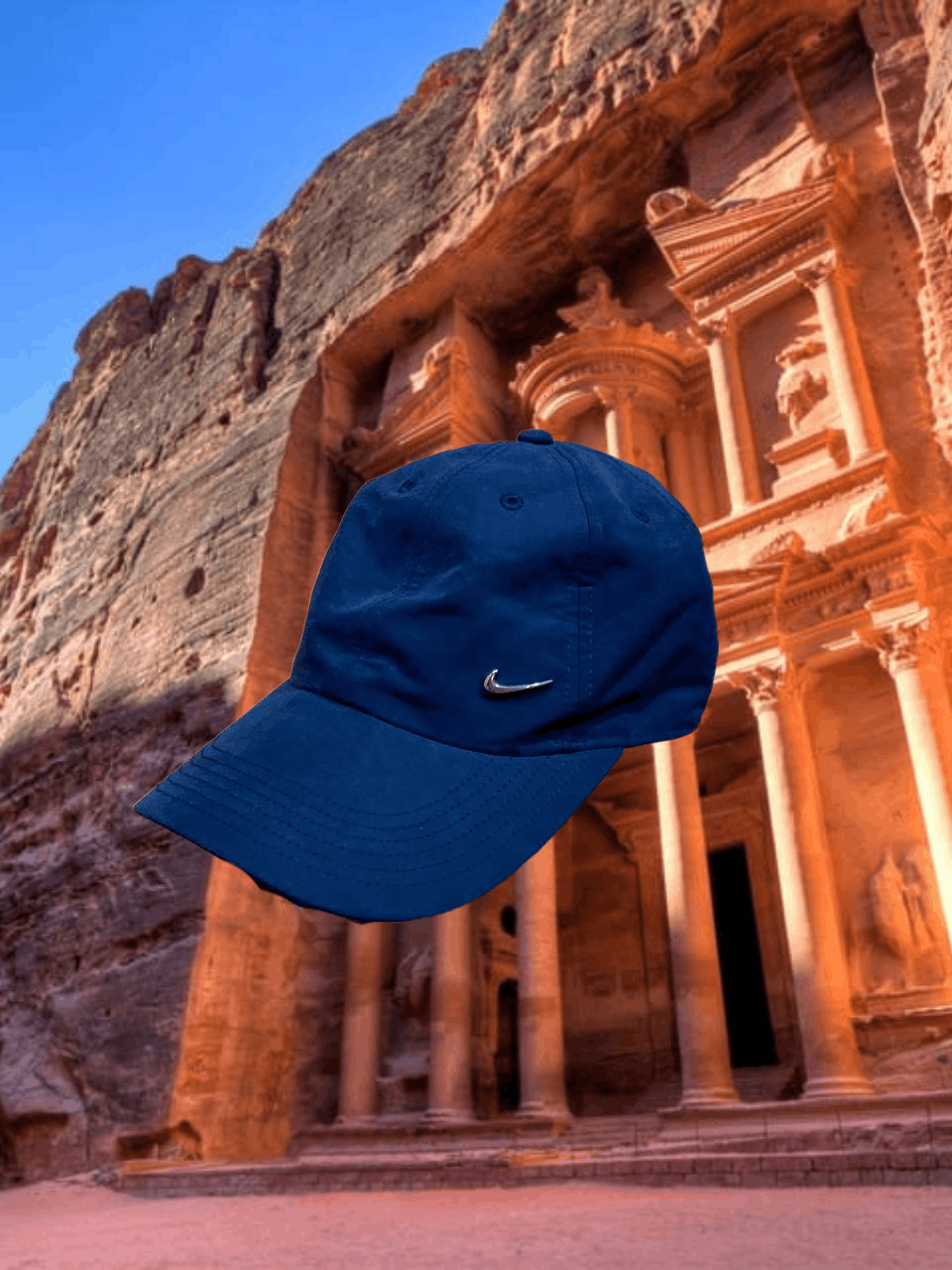 Nike Nike Hats Vintage metal logo Cap Y2K blue streetwear Size ONE SIZE - 1 Thumbnail