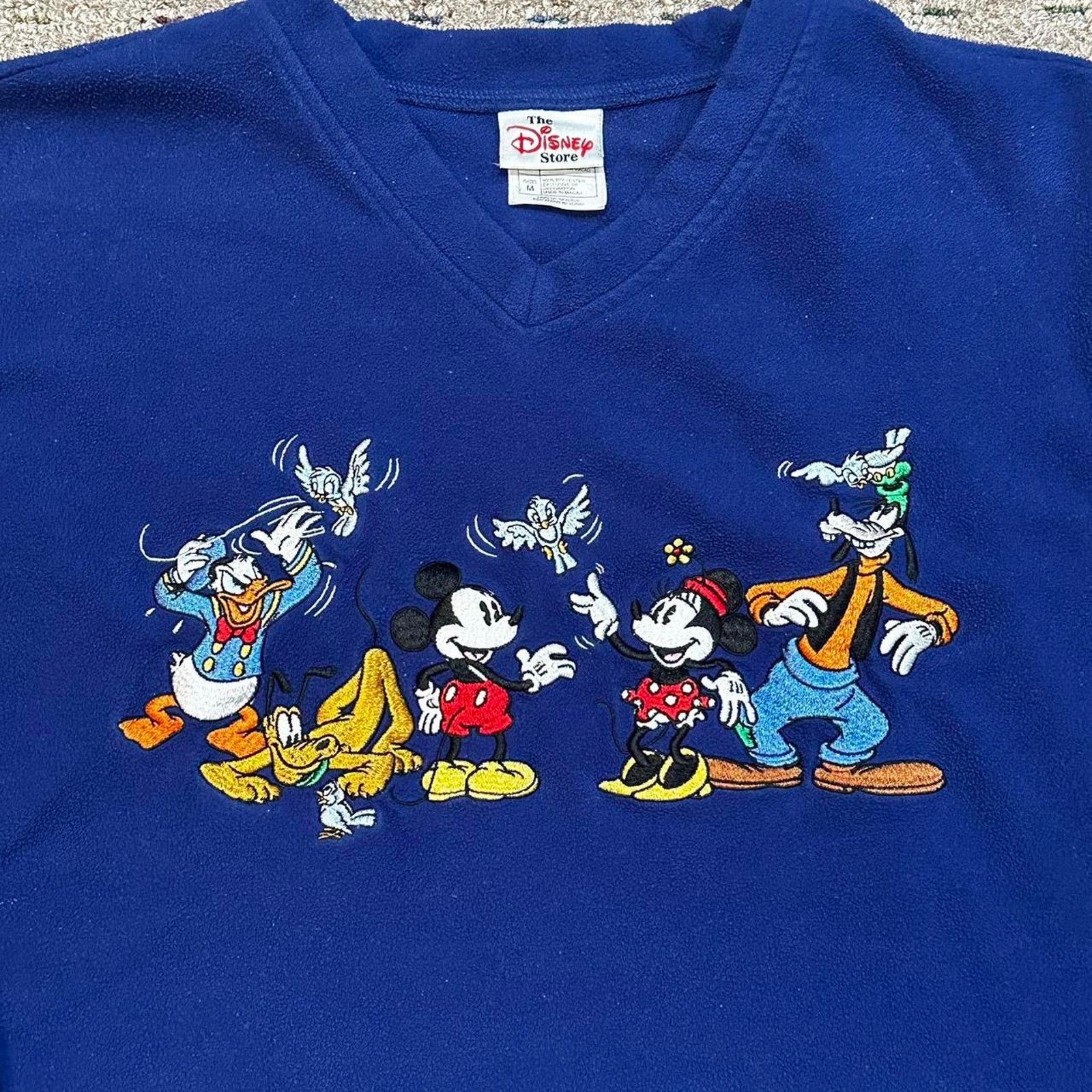 Disney Vintage disney embroidery fleece sweater Size US M / EU 48-50 / 2 - 3 Thumbnail