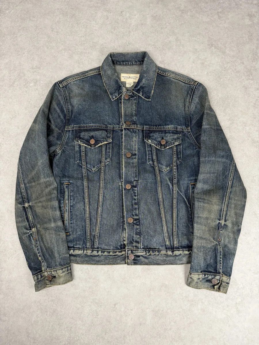 Polo Ralph Lauren 2010s Ralph Lauren Denim & Supply Blue Eagle Faded Denim Jacket Size US M / EU 48-50 / 2 - 1 Thumbnail