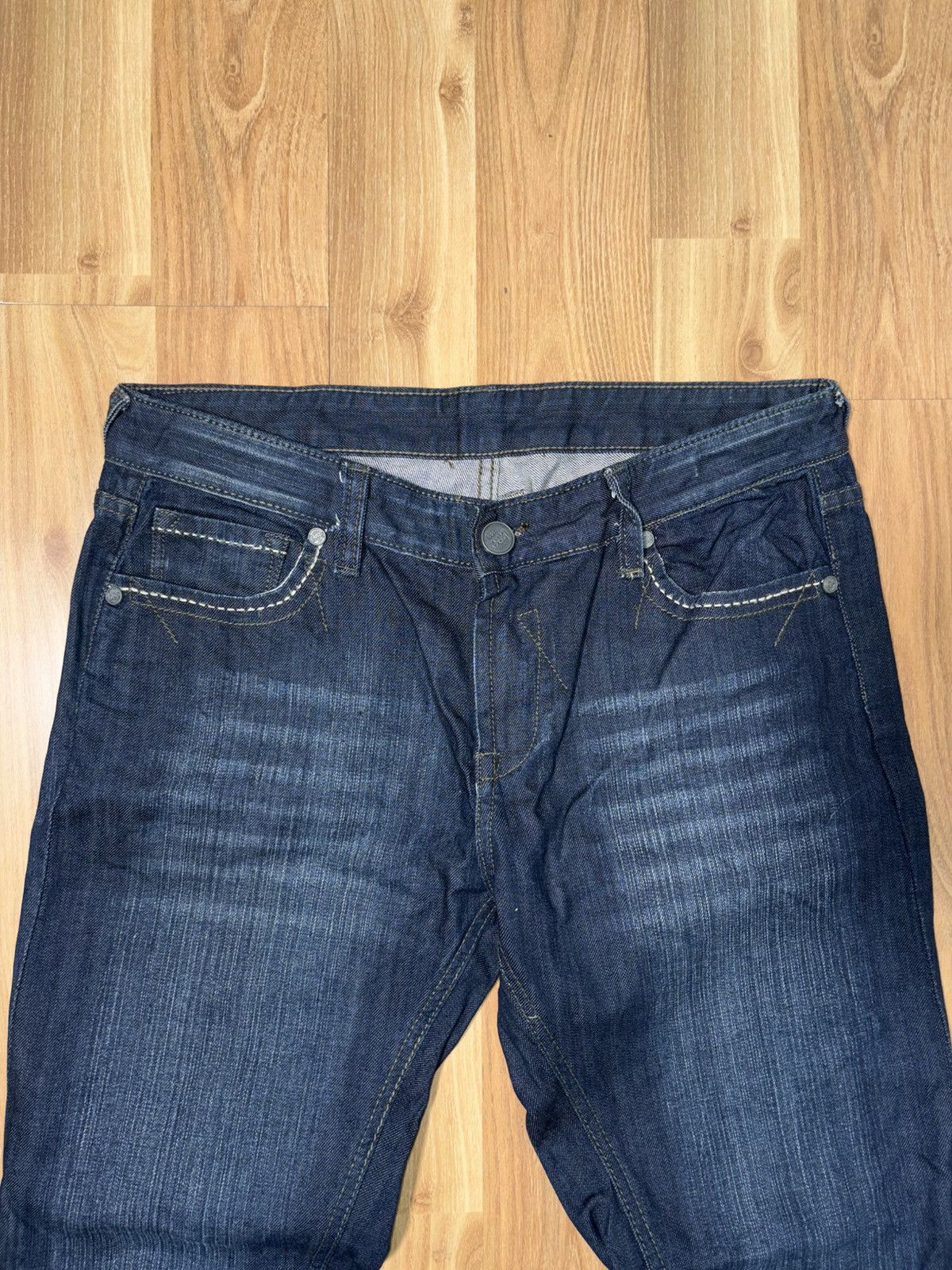 Lee VTG Lee Y2K Snap Button Convertible Flare Jeans Indigo Blue Size US 34 / EU 50 - 3 Thumbnail