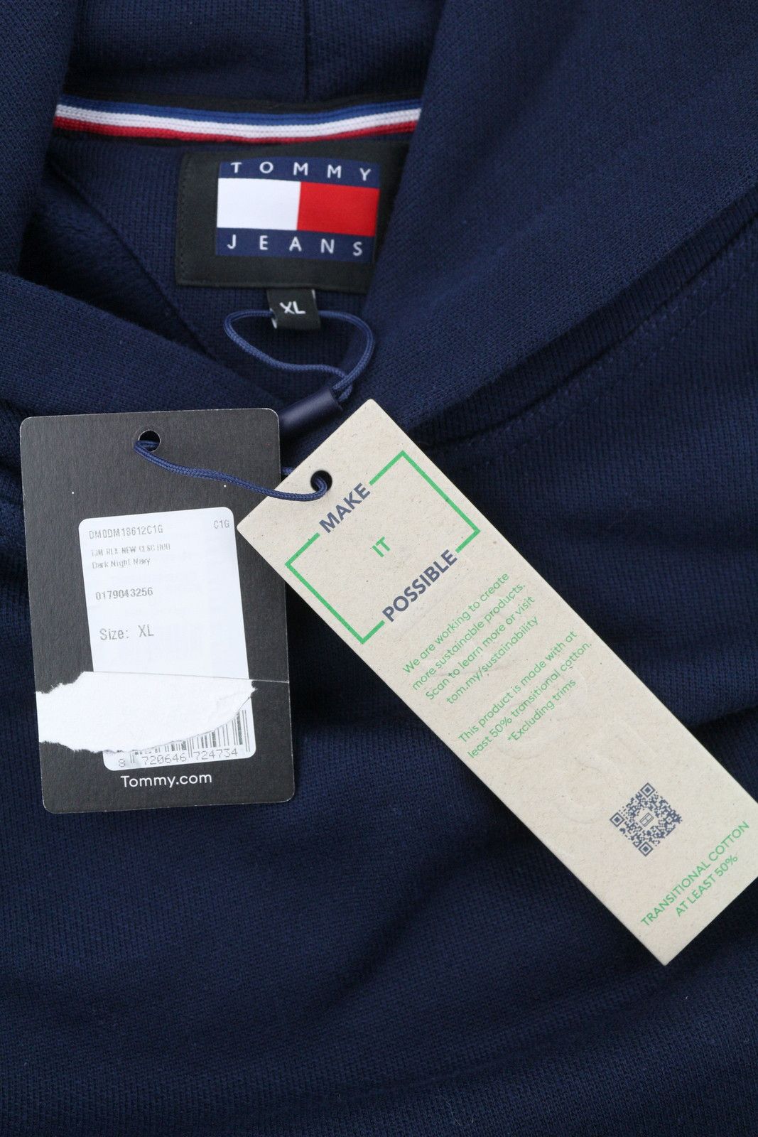 Tommy Hilfiger RLX NEW CLSC XL Dark Blue Hoodie 87409 Size US XL / EU 56 / 4 - 7 Thumbnail