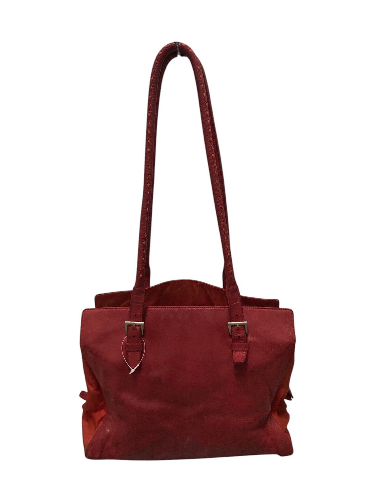 Prada × Vintage Vintage Prada Red Leather Shoulder Bag Size ONE SIZE - 2 Thumbnail