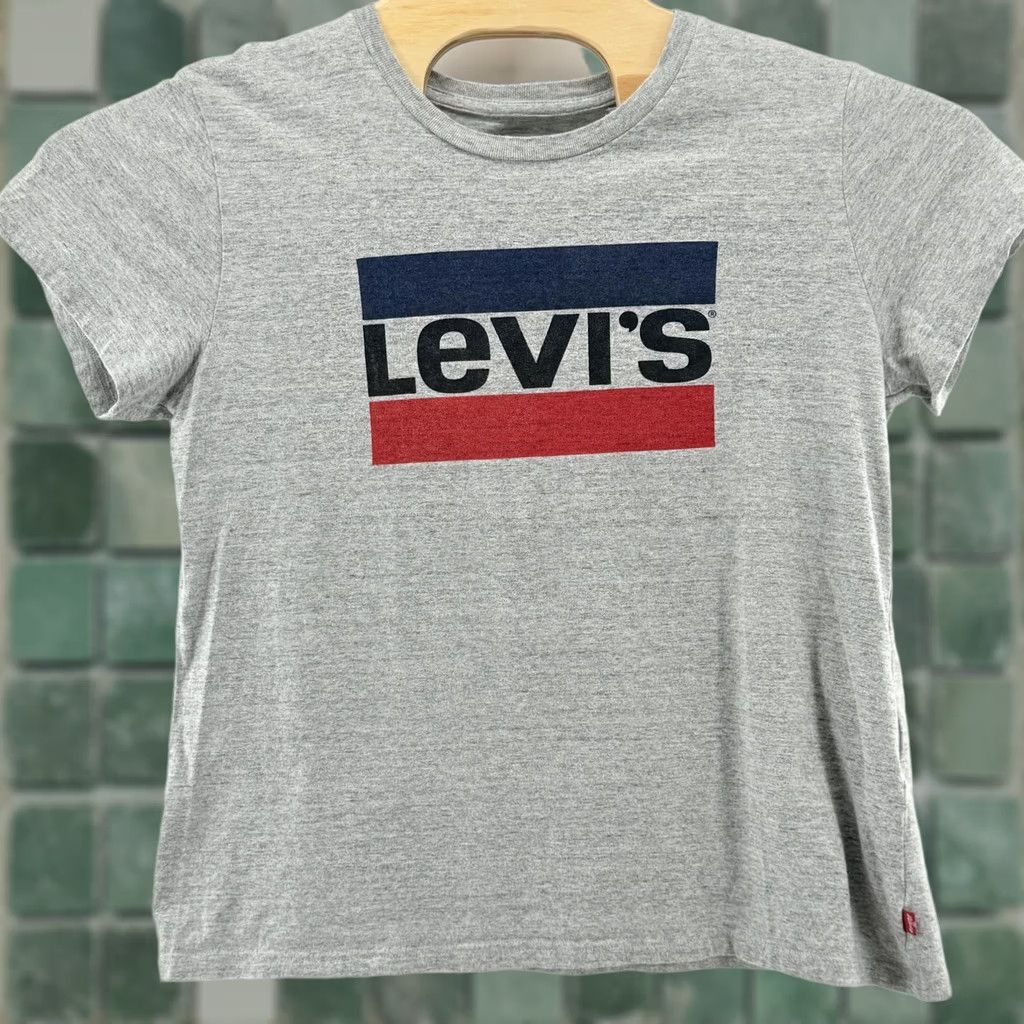 Levi's Levis Shirt Womens Large Gray Logo Graphic Crewneck Short Sleeve Cotton Tee Size L / US 10 / IT 46 - 1 Thumbnail