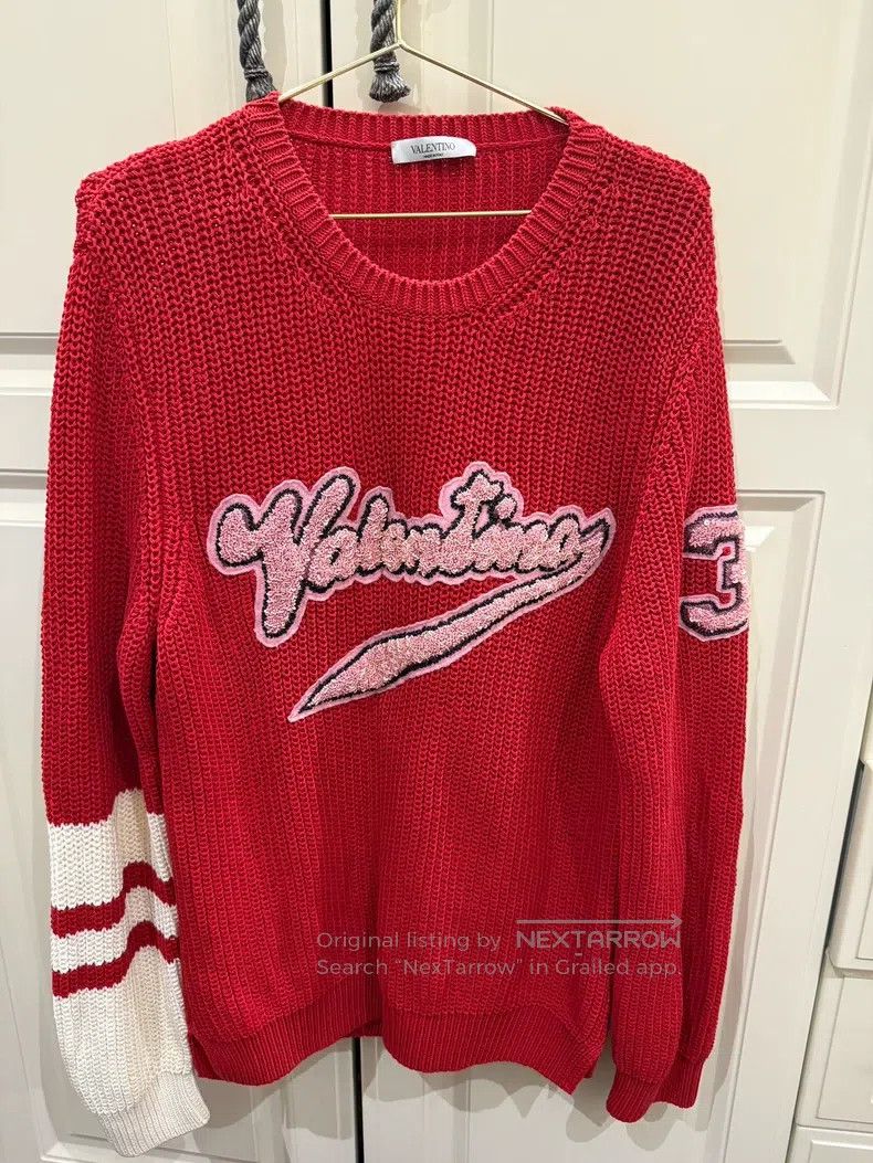 Valentino Valentino Reworked beaded knitted sweater Size US L / EU 52-54 / 3 - 5 Thumbnail