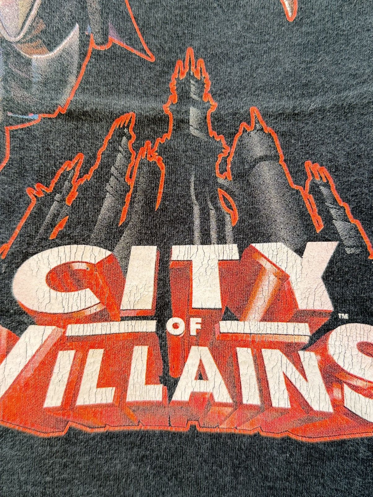 Optic Gaming Thrashed Vintage Game City Of Villains Faded Tee Size US XL / EU 56 / 4 - 3 Thumbnail