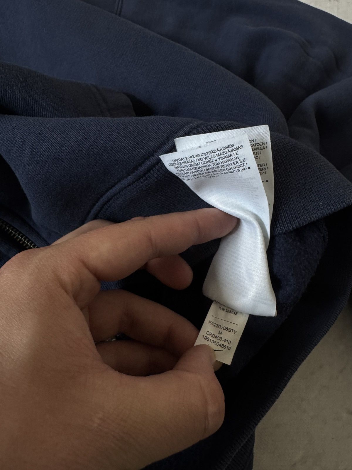Nike × Vintage NIKE LAB VINTAGE 00s OVERSIZE BAGGY ZIP HOODIE CENTER LOGO Size US M / EU 48-50 / 2 - 8 Thumbnail