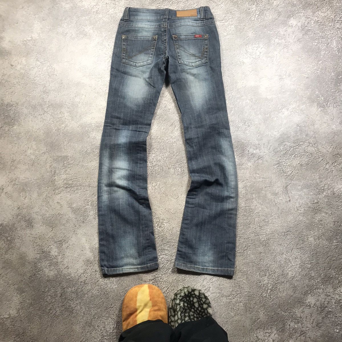 Vintage Vintage Y2K Baggy Flared Distressed Jeans Grunge Graphic 26 Size 26" / US 2 / IT 38 - 4 Thumbnail