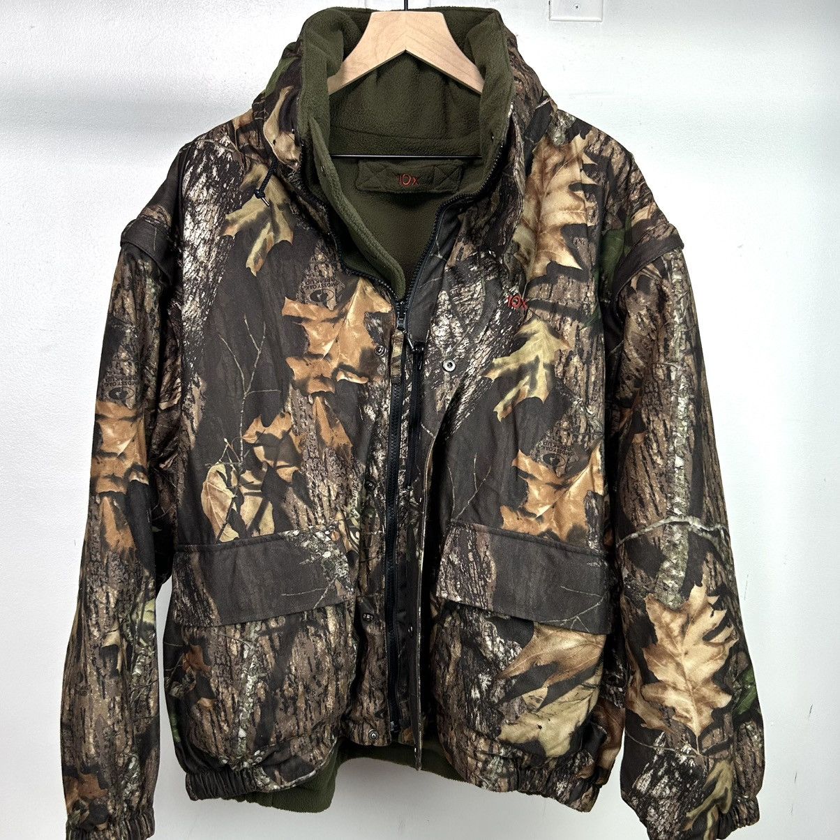 Realtree 10X Realtree camo reversible jacket with hood and pockets ...