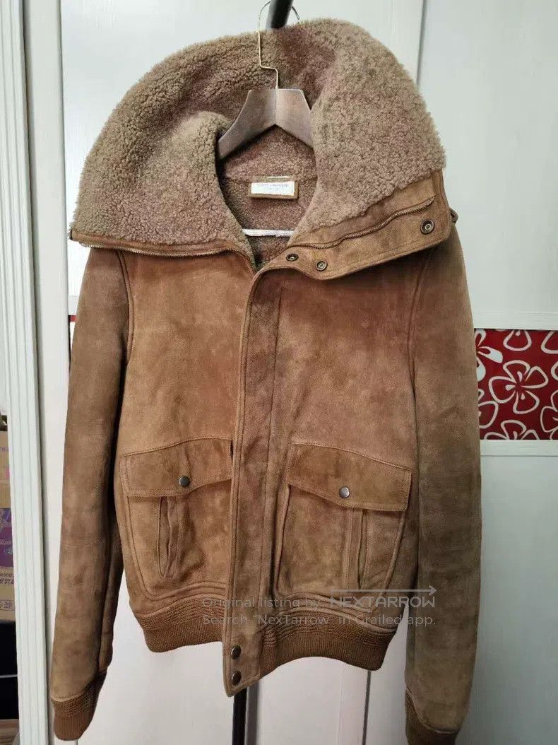 Saint Laurent Paris Saint Laurent Paris Tobacco Brown Sheepskin Fur Jacket i Size US M / EU 48-50 / 2 - 2 Thumbnail