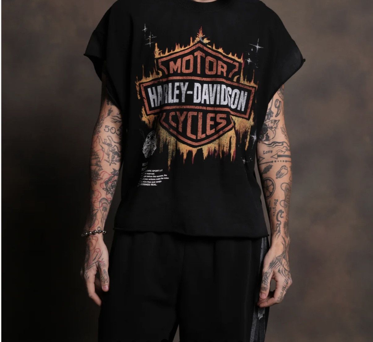 Darc Sport DARC SPORT X HARLEY DAVIDSON MID LENGTH CUT OFF SHIRT Size US M / EU 48-50 / 2 - 1 Thumbnail
