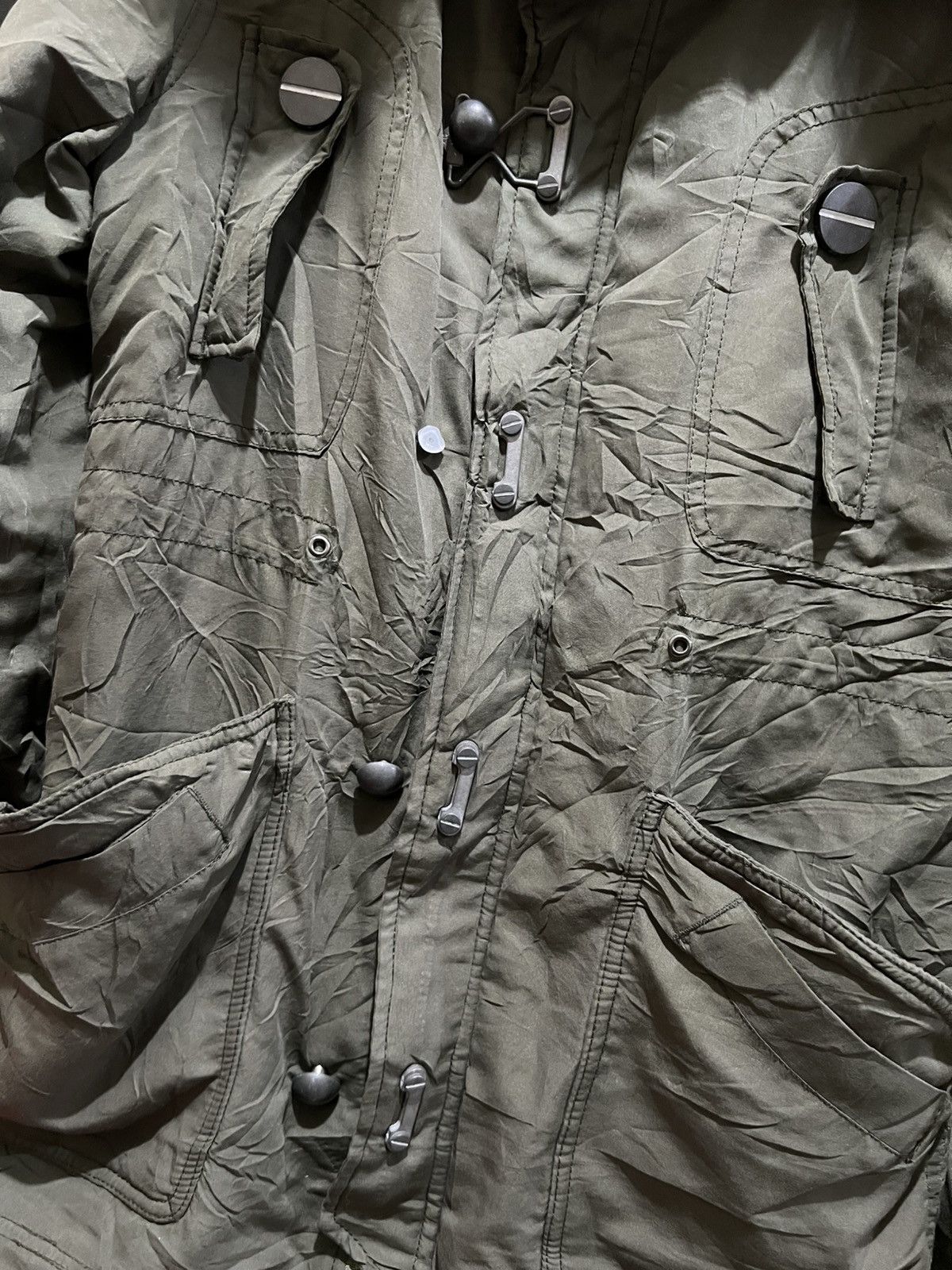 SLY SLY Military Bono Fur Parka grunge punk gothic vkei Size US M / EU 48-50 / 2 - 5 Thumbnail