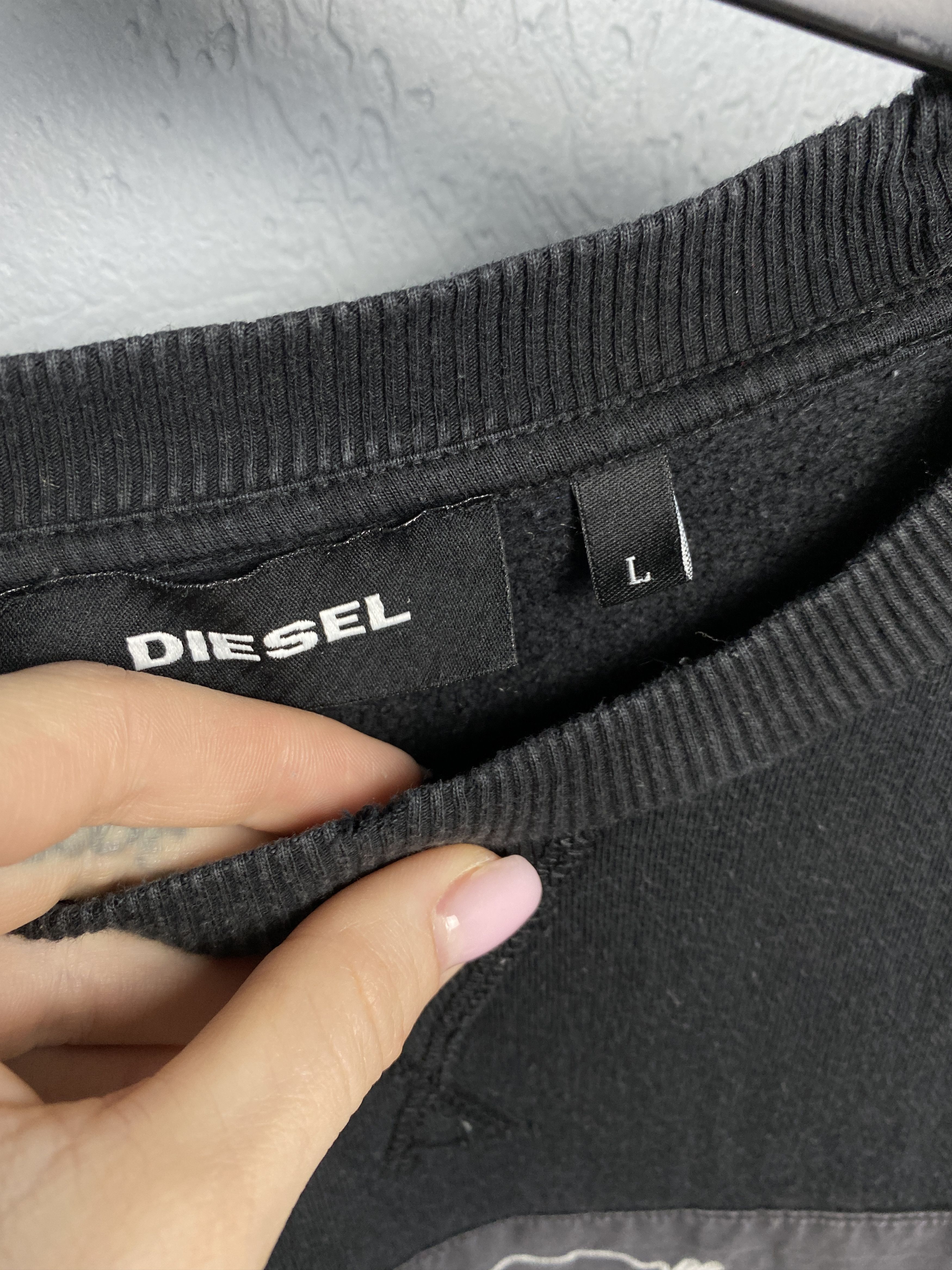 Diesel Diesel Vintage Mens Big Logo Punk Sweatshirt Y2K Size US L / EU 52-54 / 3 - 4 Thumbnail