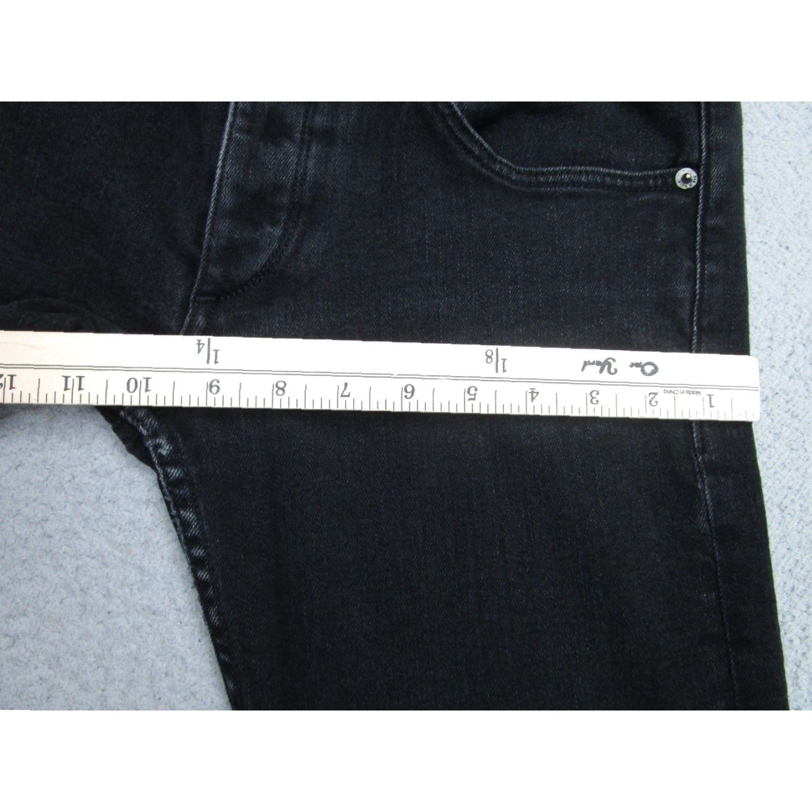 Rag & Bone rag & bone Jeans Mens 31 Black Skinny Extra Slim Denim 5-Pocket Zip Mid Rise USA Punk Slimming Stretch Boys? Size US 31 - 7 Thumbnail