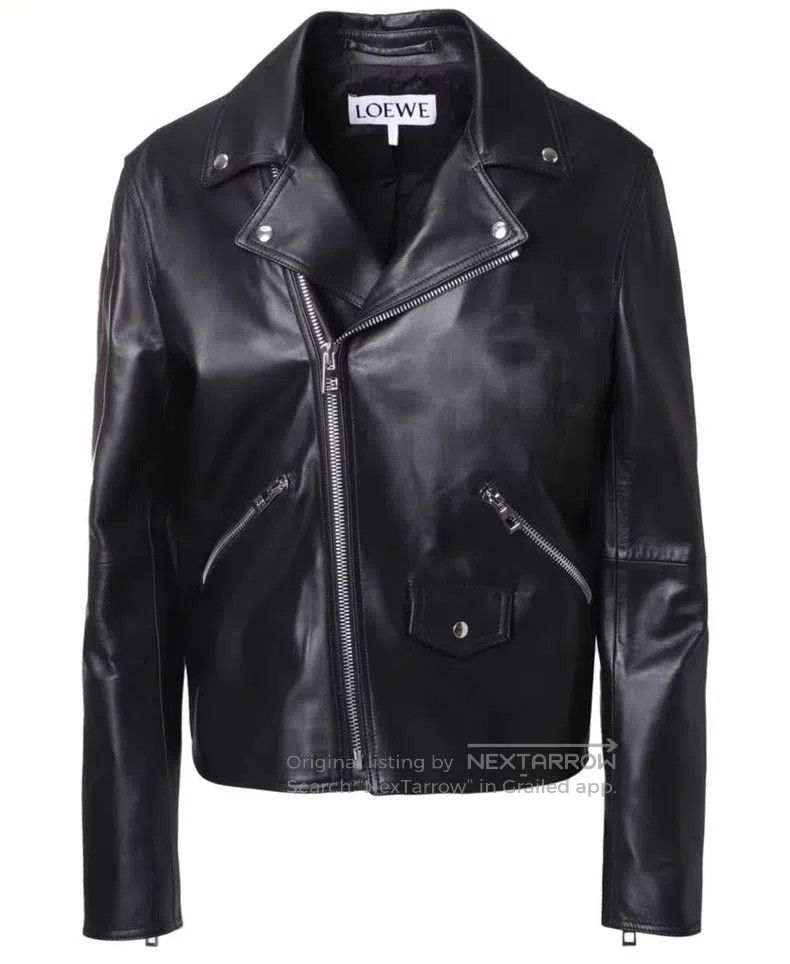 Other Loewe Collar motorbike sheepskin jacket leather jacket Size US M / EU 48-50 / 2 - 5 Thumbnail