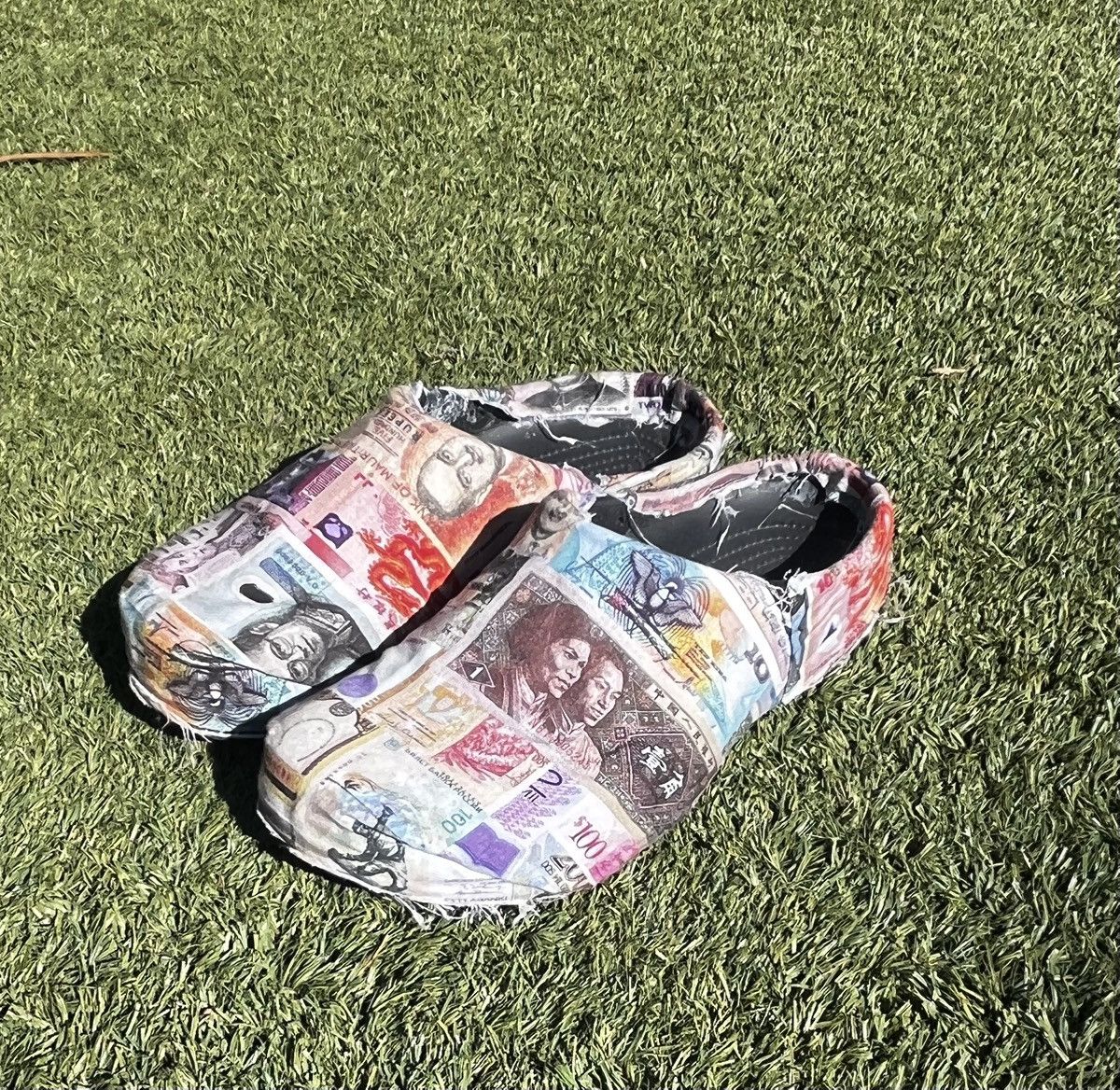 Vintage Custom Money slides Size US 13 / EU 46 - 1 Preview