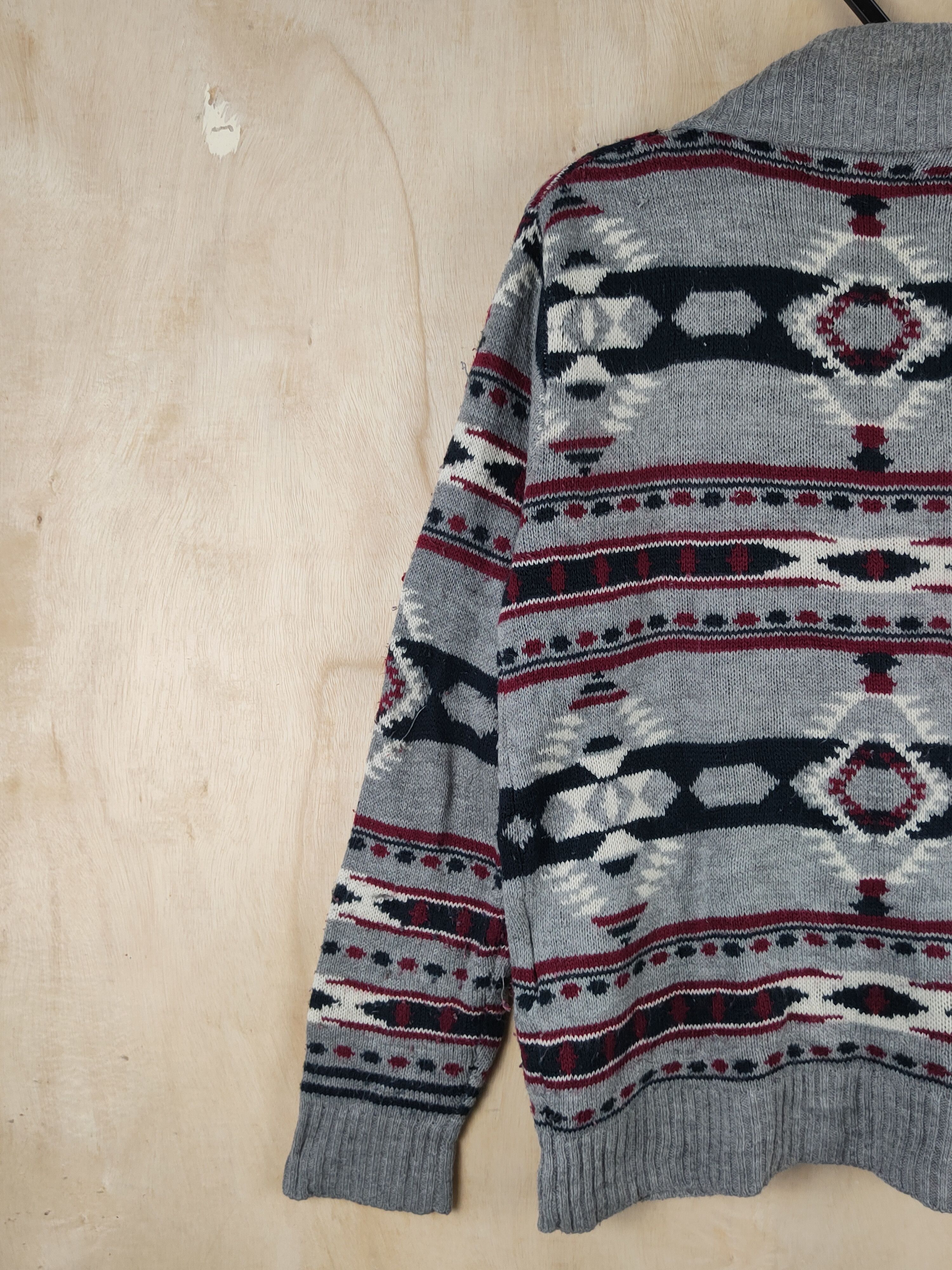 Vintage Lock Heaven Dark Gray Knitwear Cardigan #S2484 Size US M / EU 48-50 / 2 - 8 Thumbnail