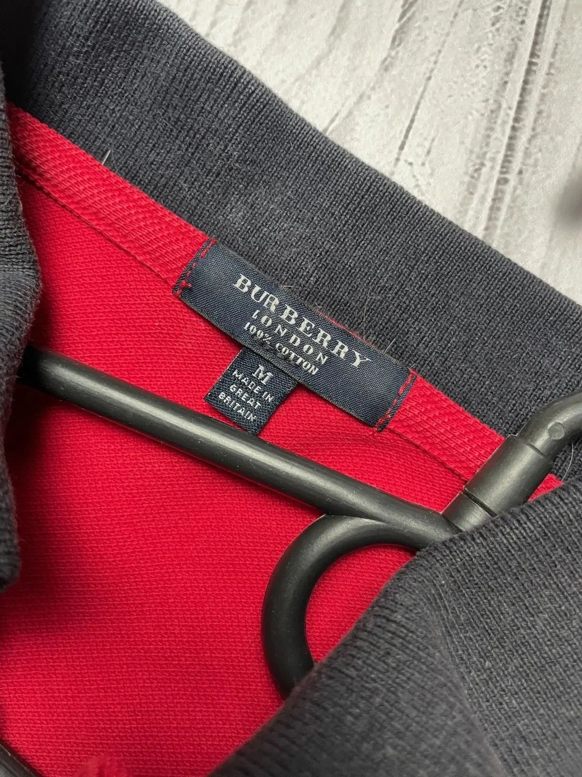 Burberry × Vintage Vintage Burberry polo plaid red size M logo Size US M / EU 48-50 / 2 - 4 Thumbnail