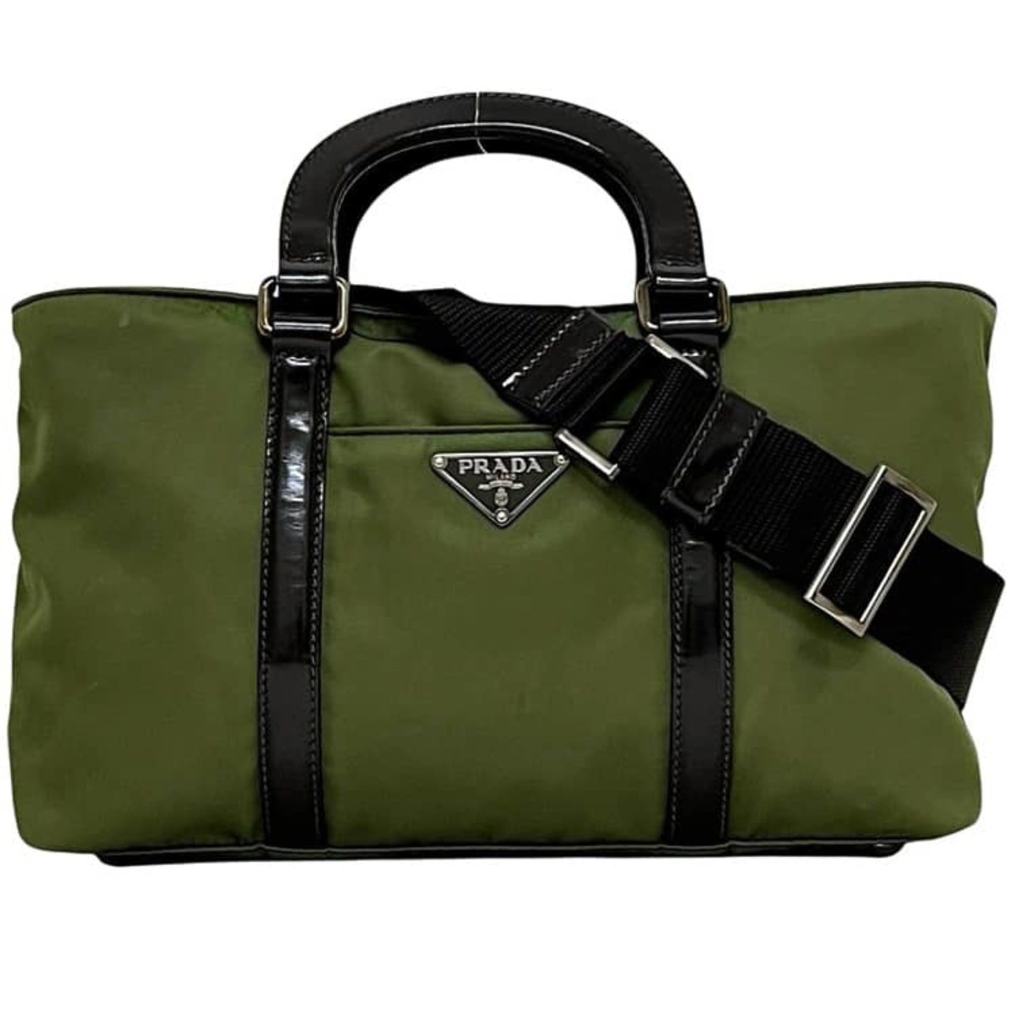 メンズ PRADA 2way dragon nylon shoulder bag