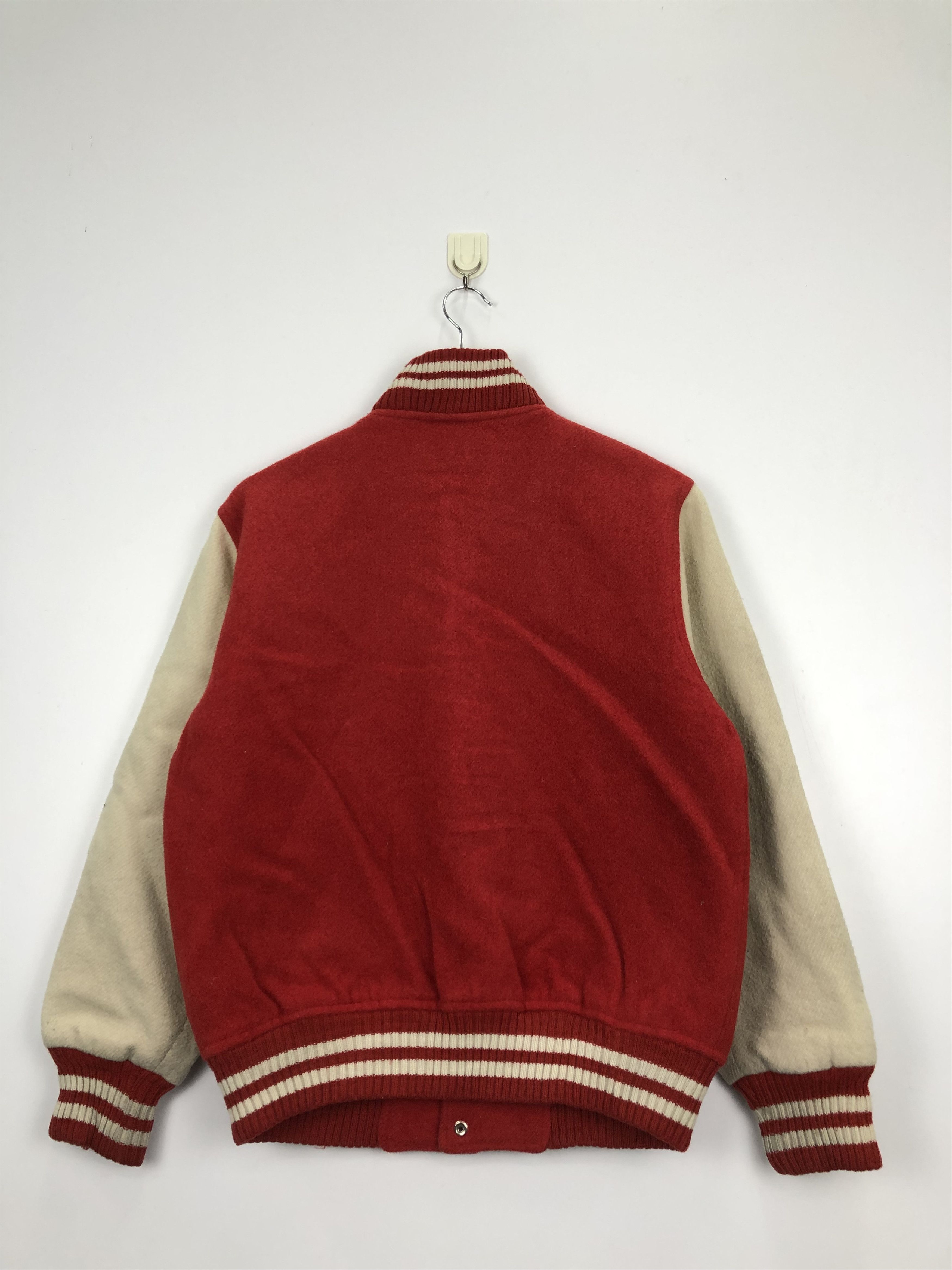 Vintage Vintage 90s Mcgregor Varsity Jacket Red V0324 Size US M / EU 48-50 / 2 - 3 Thumbnail