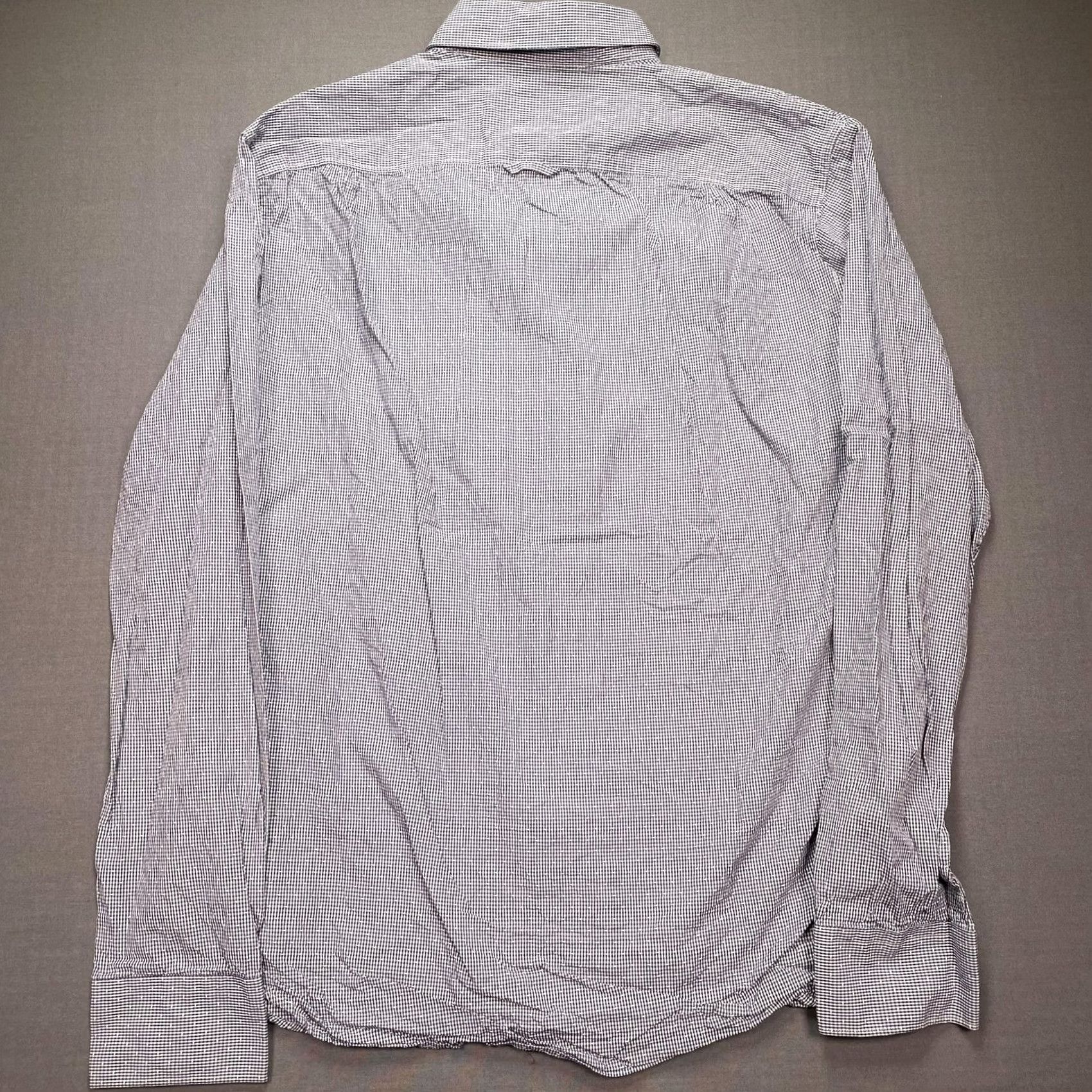 Vintage Barneys New York Shirt Mens M Blue Check Long Sleeve Button Up Cotton Woven Size US M / EU 48-50 / 2 - 4 Thumbnail