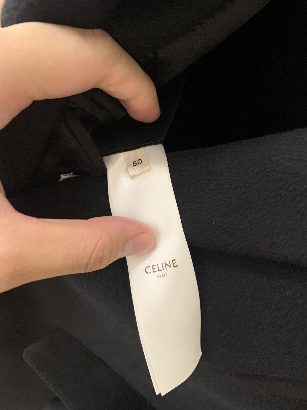 Celine Celine 2019SS Cashmere Black Chesterfield coat Size US M / EU 48-50 / 2 - 7 Thumbnail