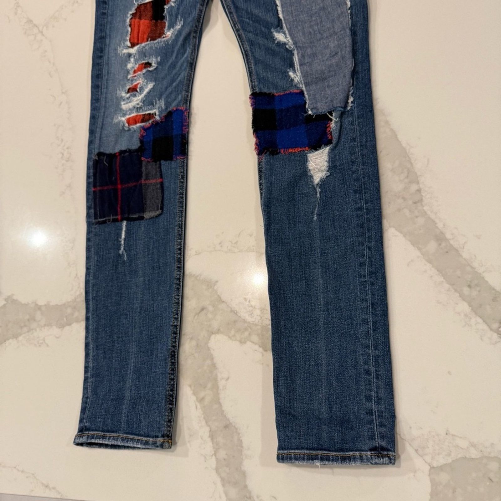 Rag & Bone Rag & Bone Harajuku Patchwork Skinny Denim Jeans Women’s 28 Size 28" / US 6 / IT 42 - 5 Thumbnail