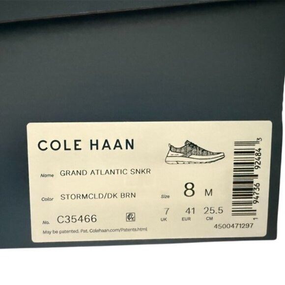 Cole Haan Cole Haan Mens Gray Mesh Brown Suede Zero Grand Atlantic Sne Size US 8 / EU 41 - 9 Thumbnail