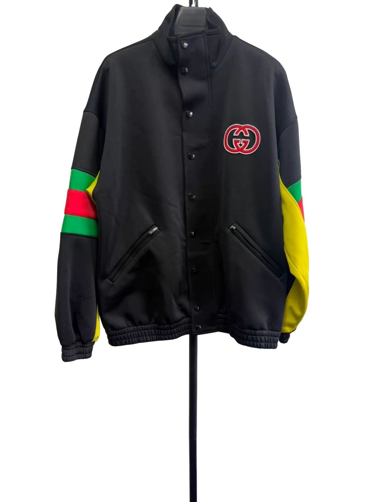 Gucci Gucci Web Stripe Logo Patch Track Jacket XS Size US XS / EU 42 / 0 - 1 Thumbnail